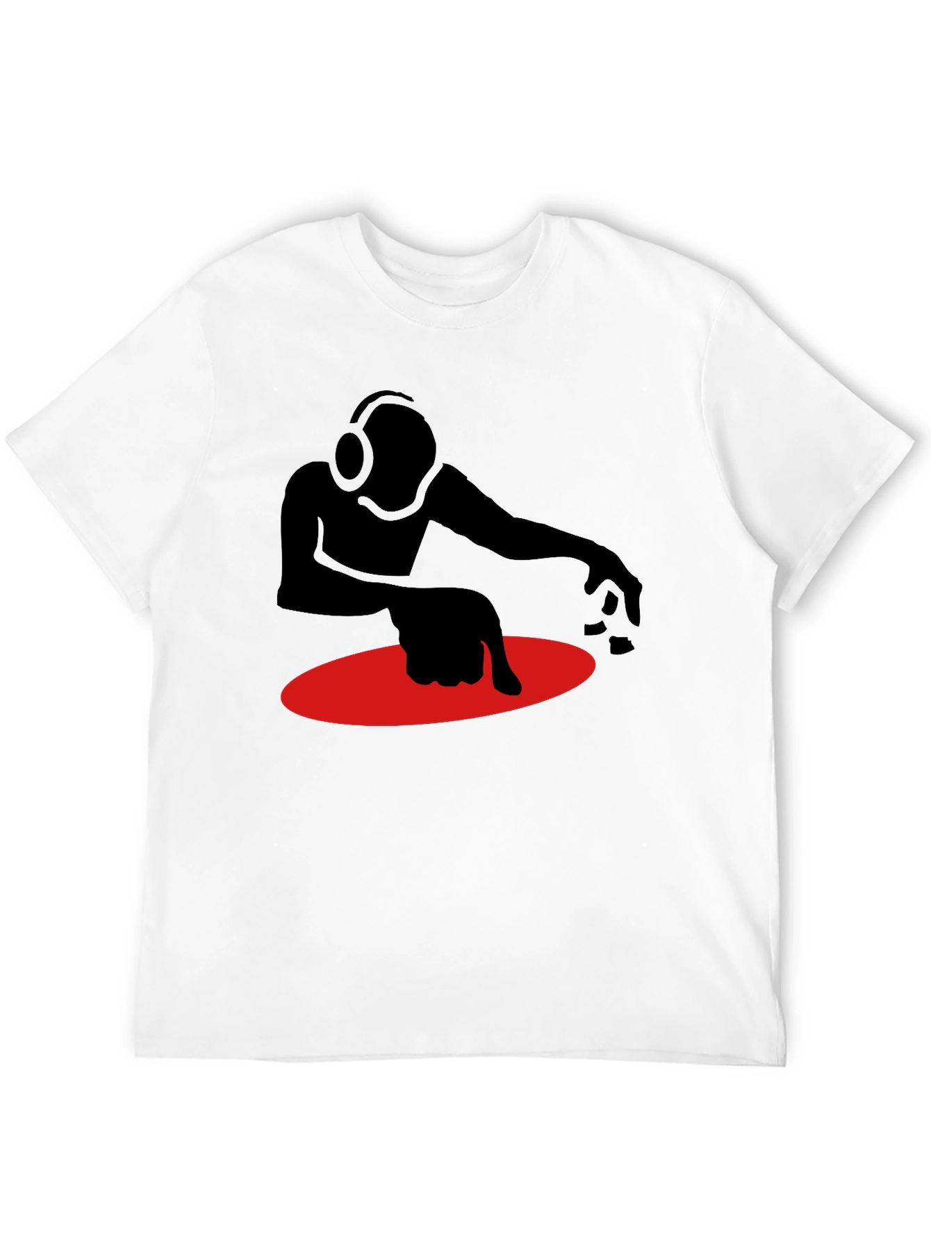 DJ Graphic T-Shirt - Black Turntable Design