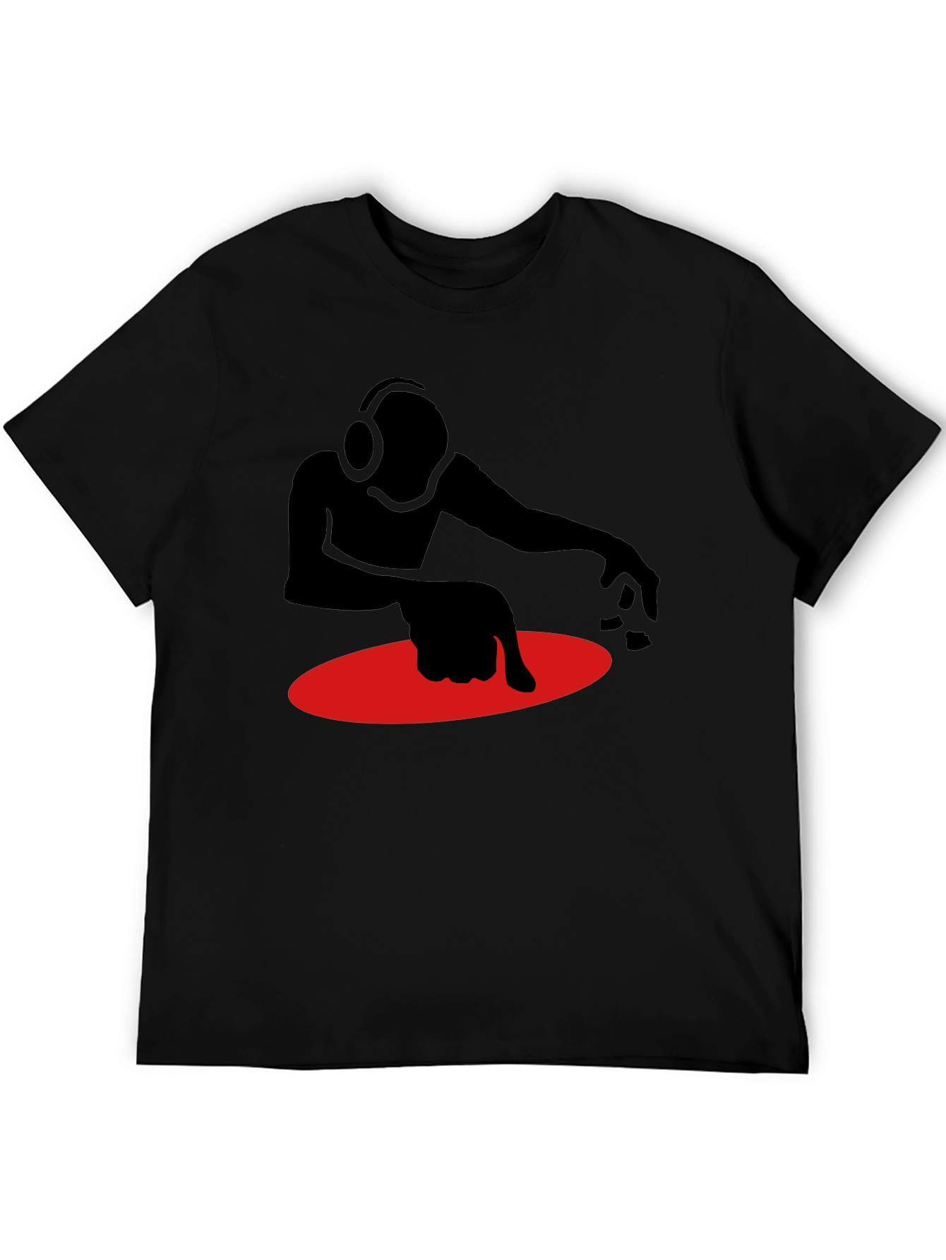 DJ Graphic T-Shirt - Black Turntable Design