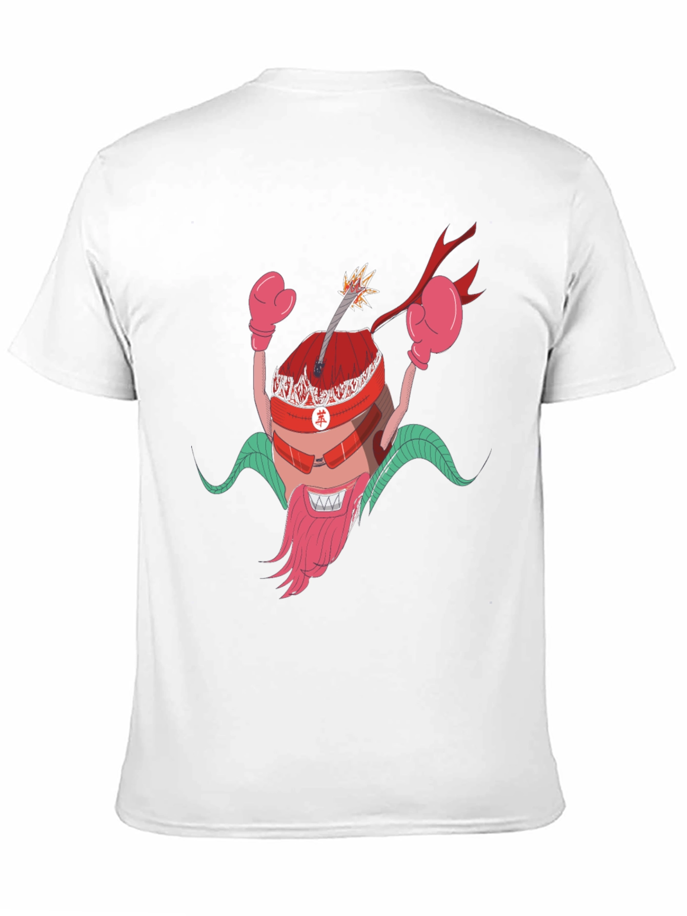 Cartoon Bomb Character Black T-Shirt