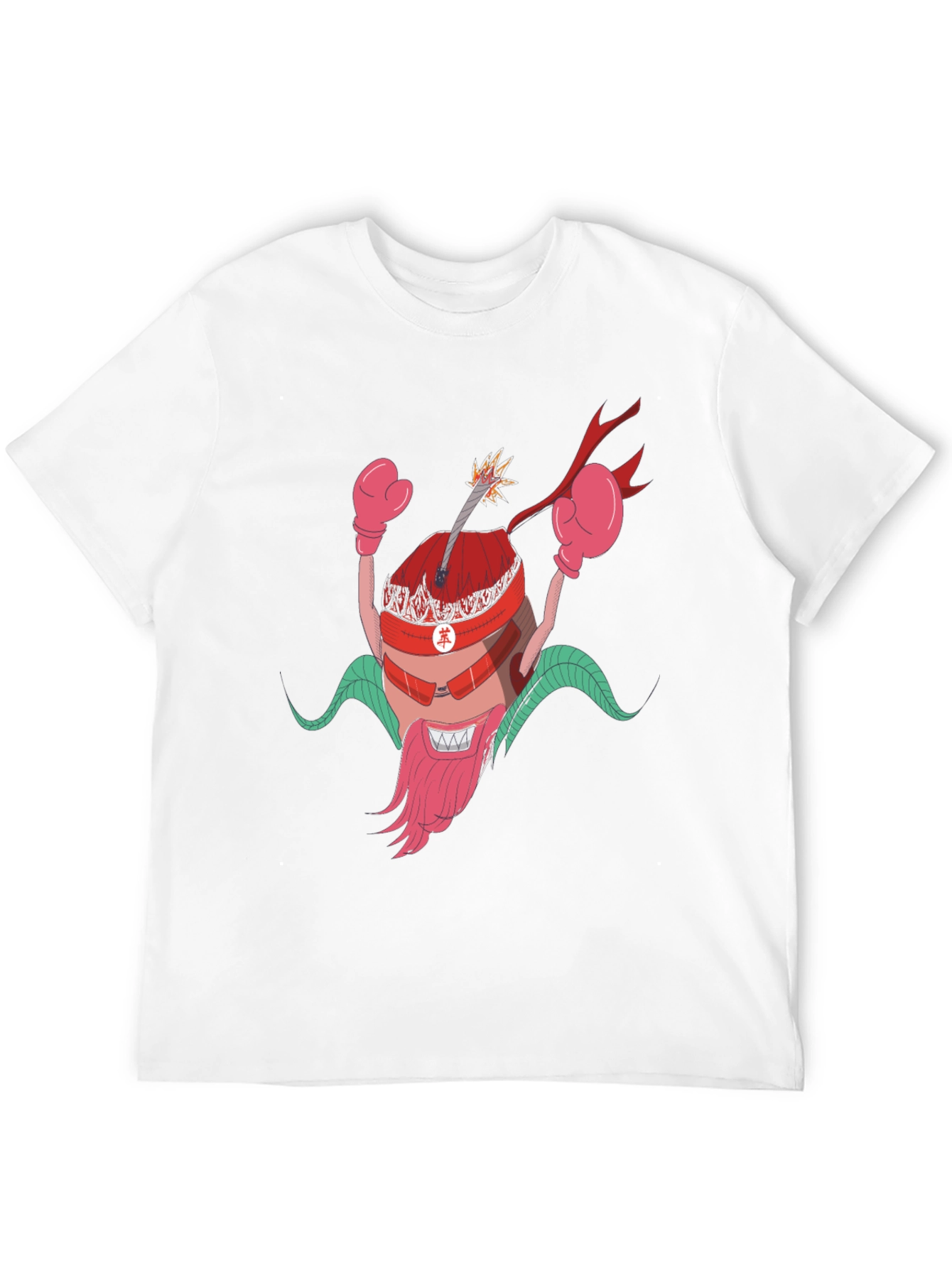 Cartoon Bomb Character Black T-Shirt