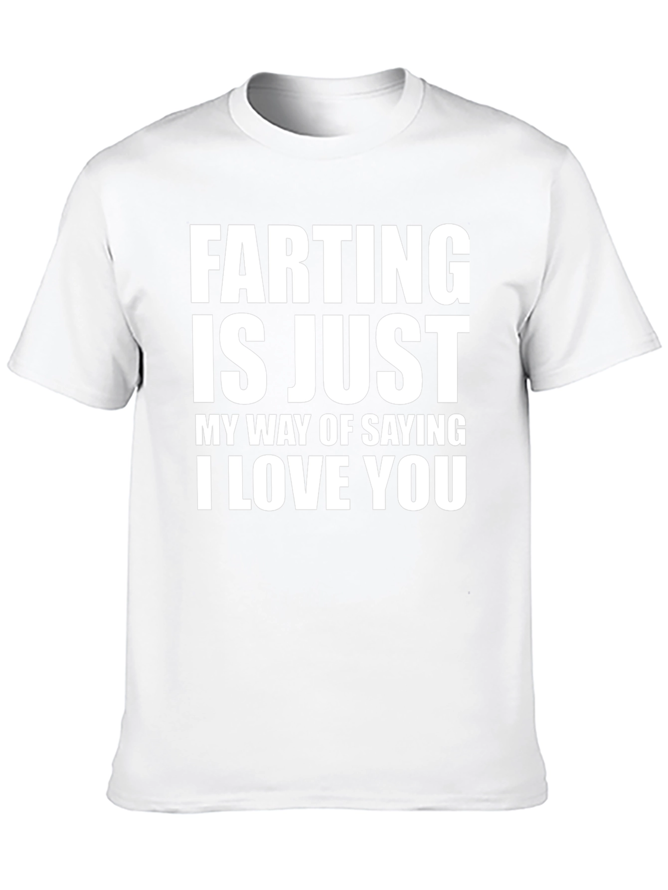 Funny Farting I Love You Black T-Shirt