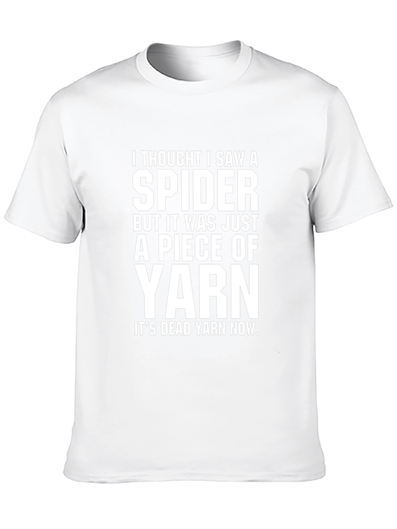 Spider Yarn Graphic Tee - Funny Novelty T-Shirt