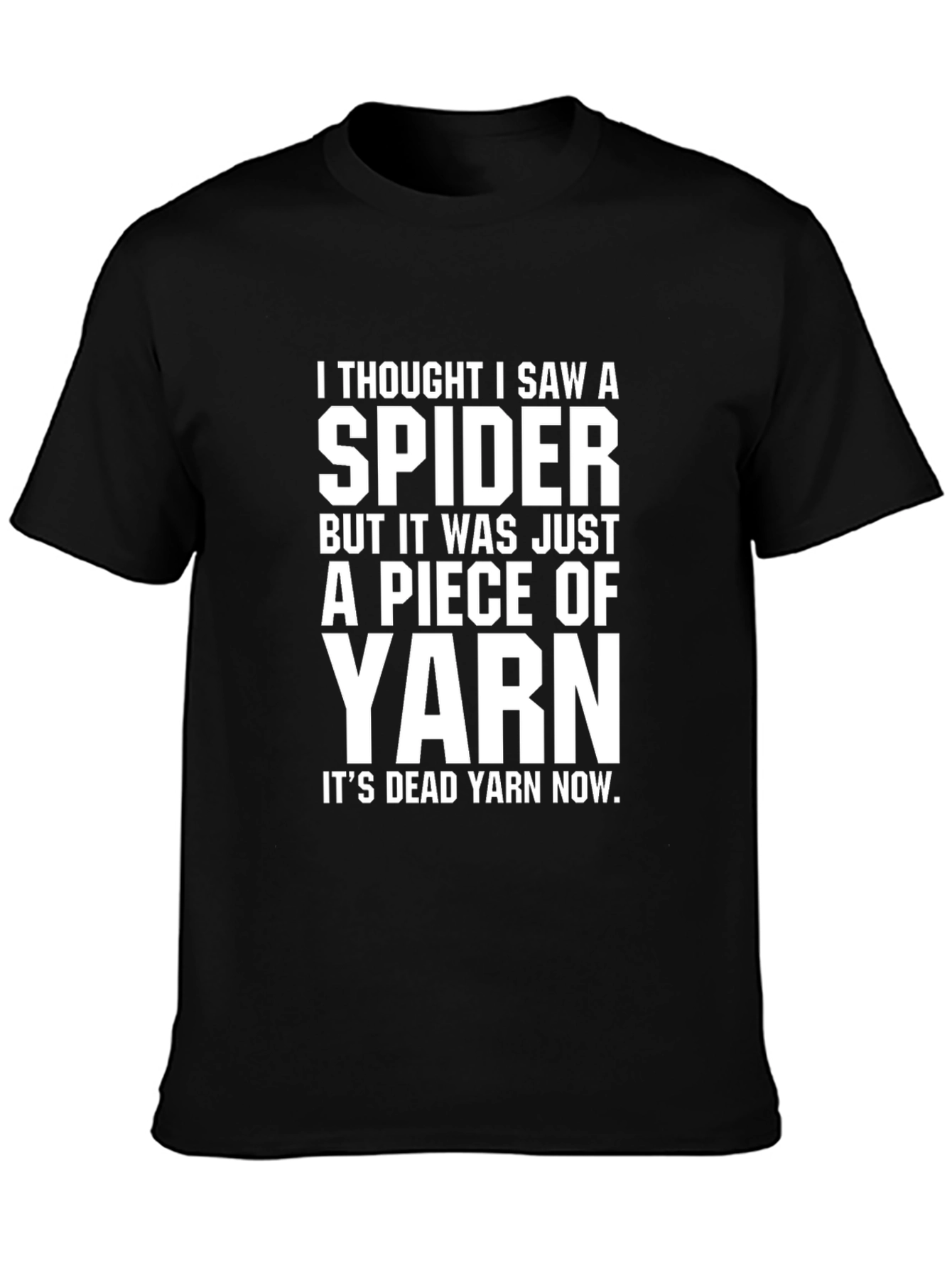 Spider Yarn Graphic Tee - Funny Novelty T-Shirt