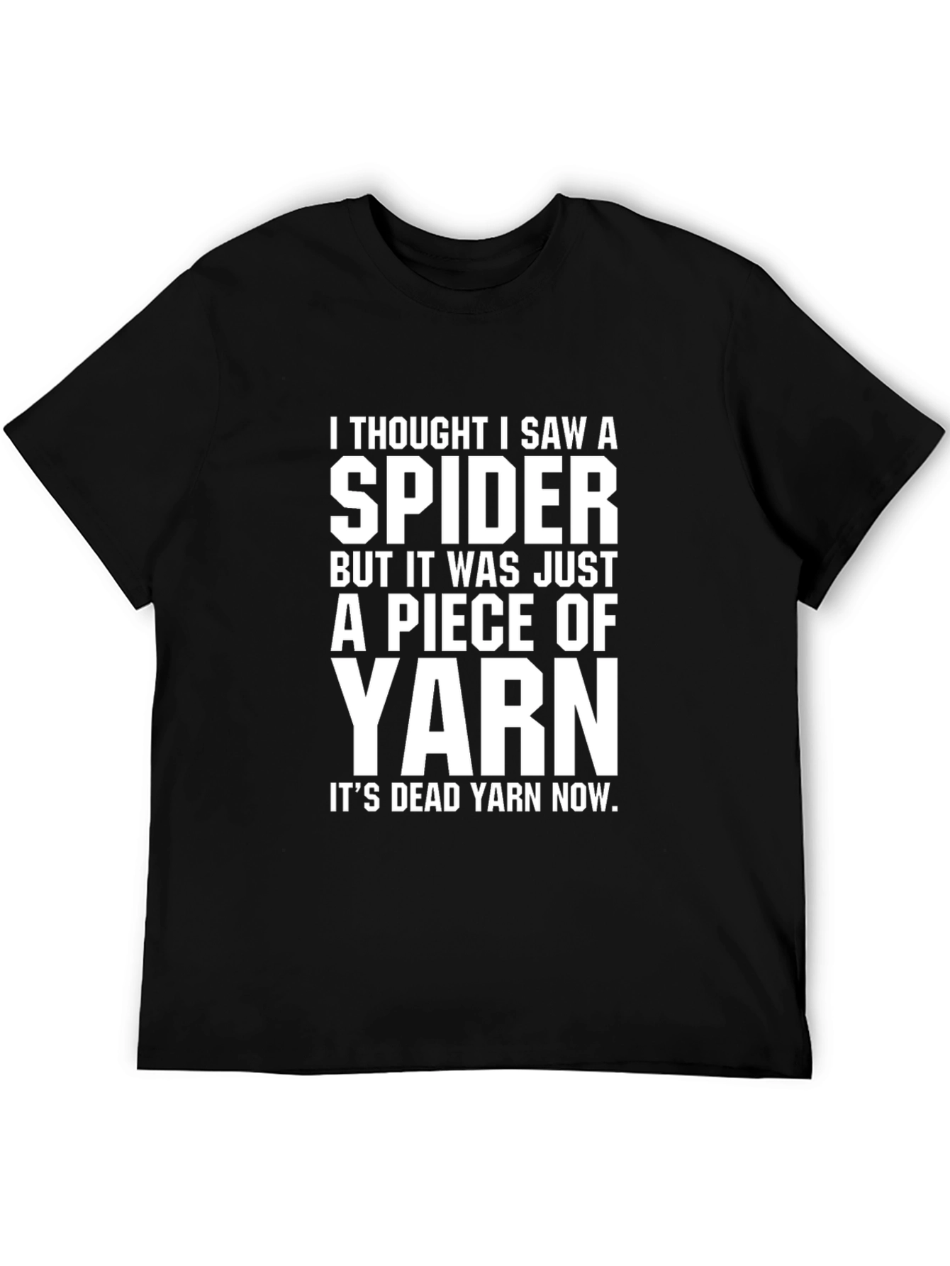Spider Yarn Graphic Tee - Funny Novelty T-Shirt