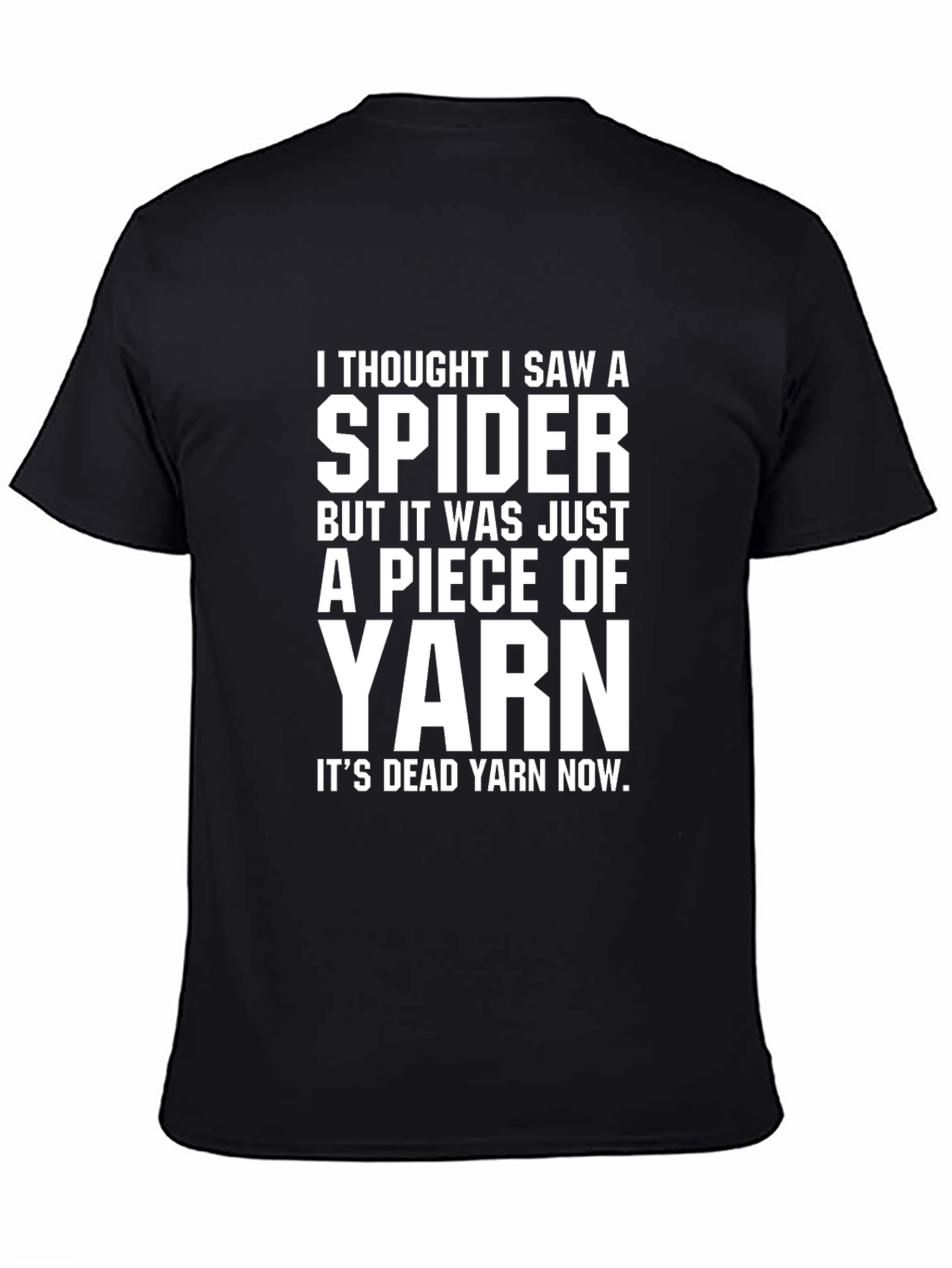 Spider Yarn Graphic Tee - Funny Novelty T-Shirt