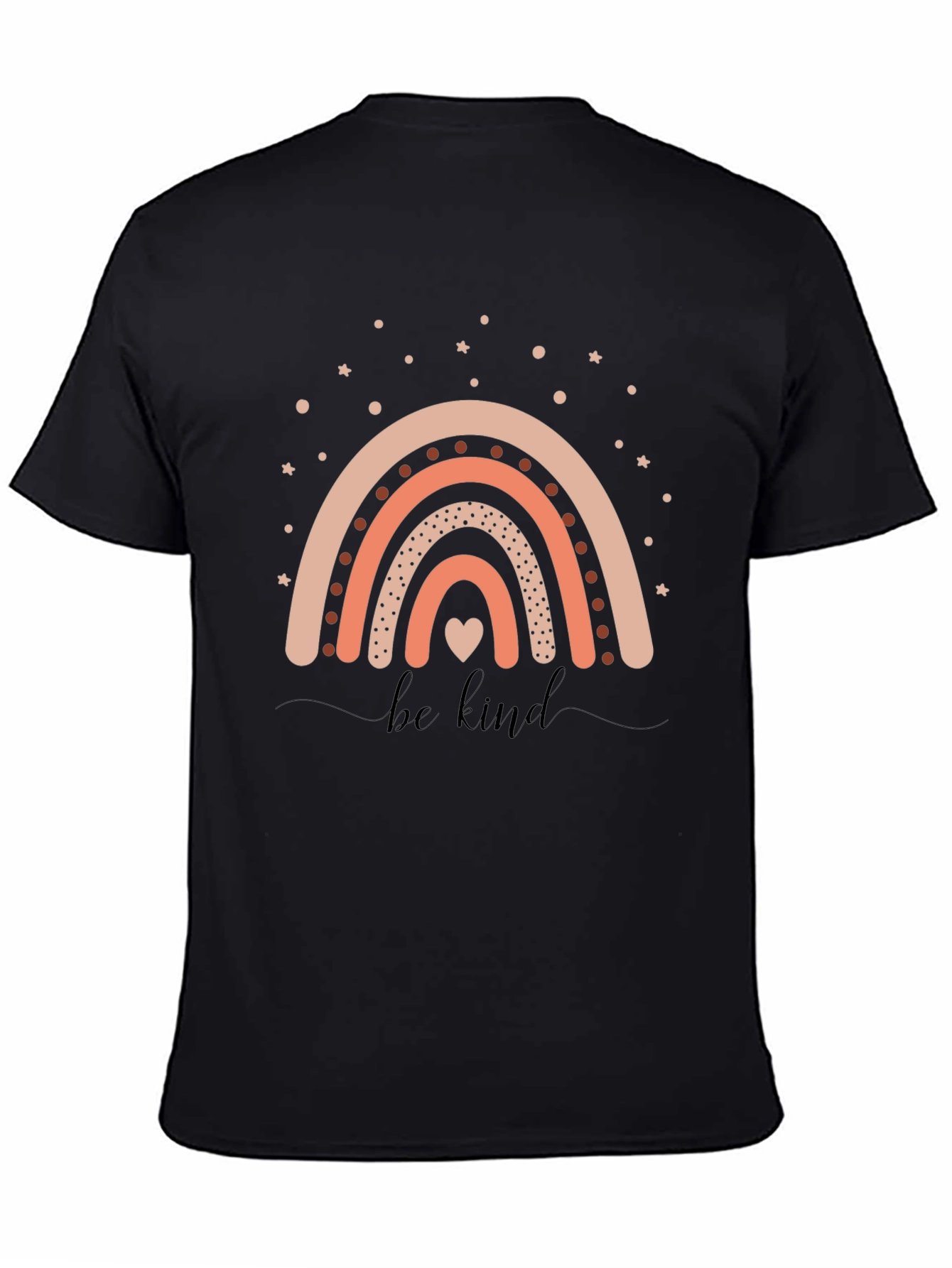 Be Kind Rainbow Graphic T-Shirt - Casual Cotton Tee