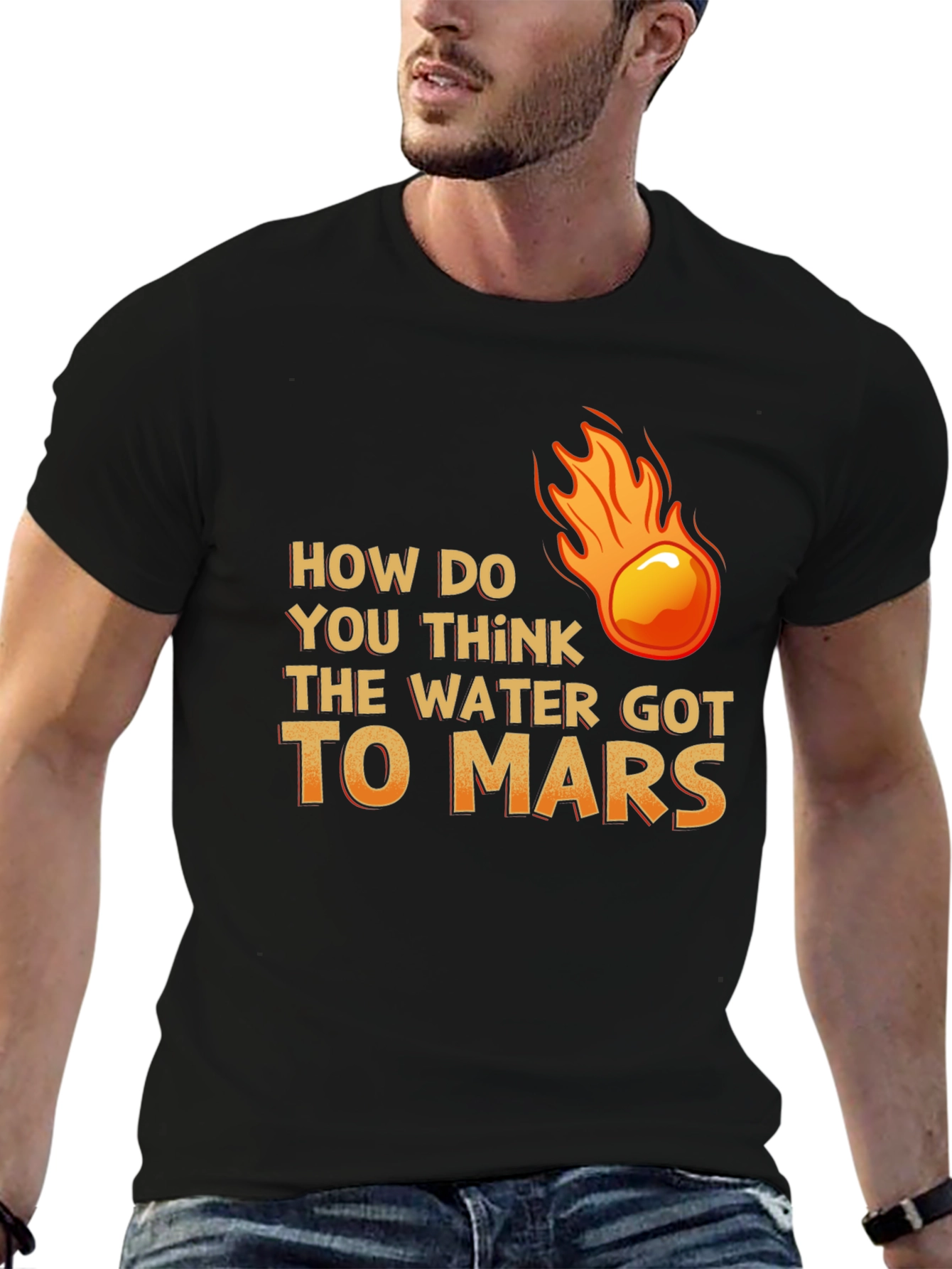 Water on Mars T-Shirt - Meteor Theory