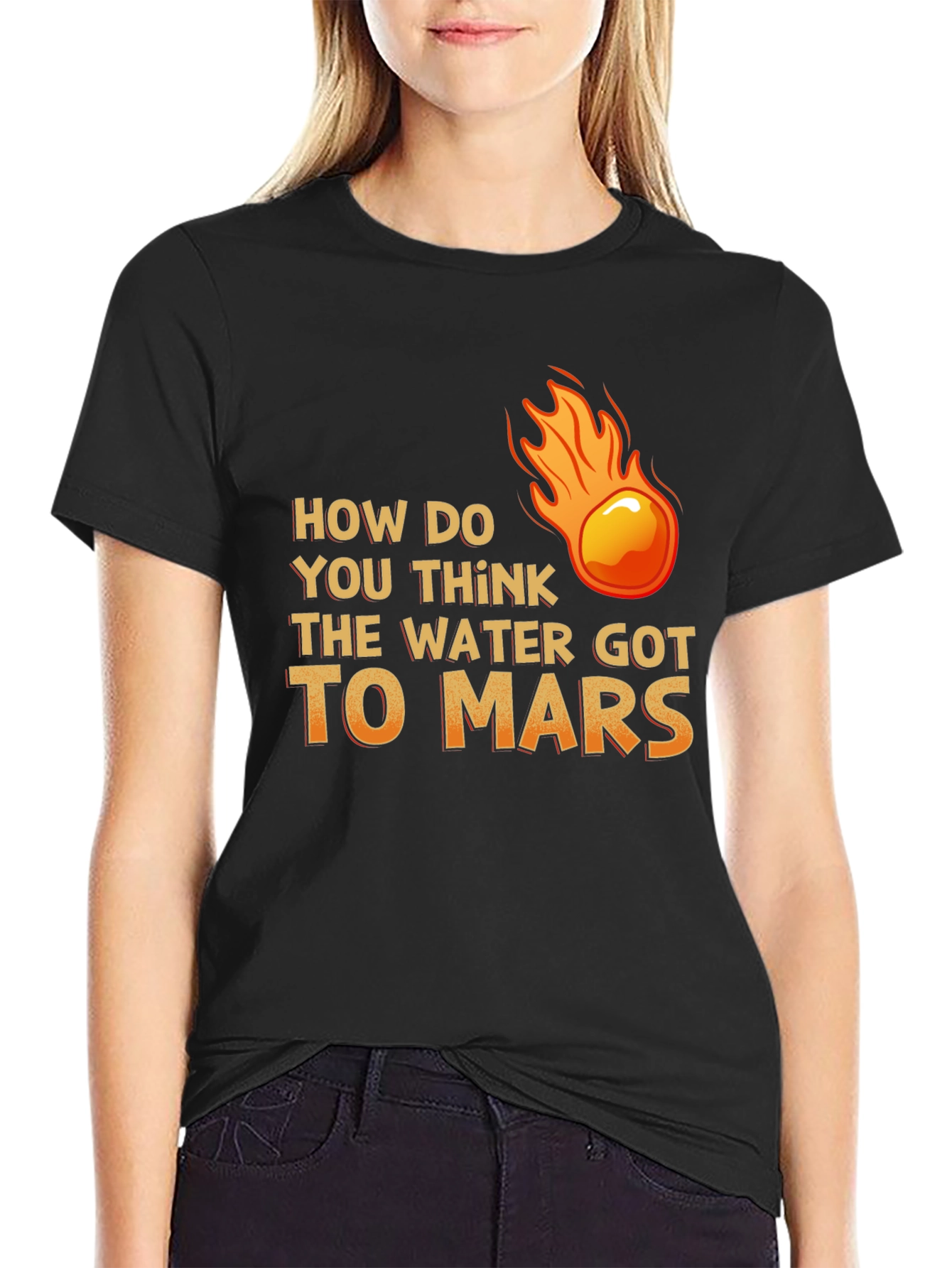 Water on Mars T-Shirt - Meteor Theory