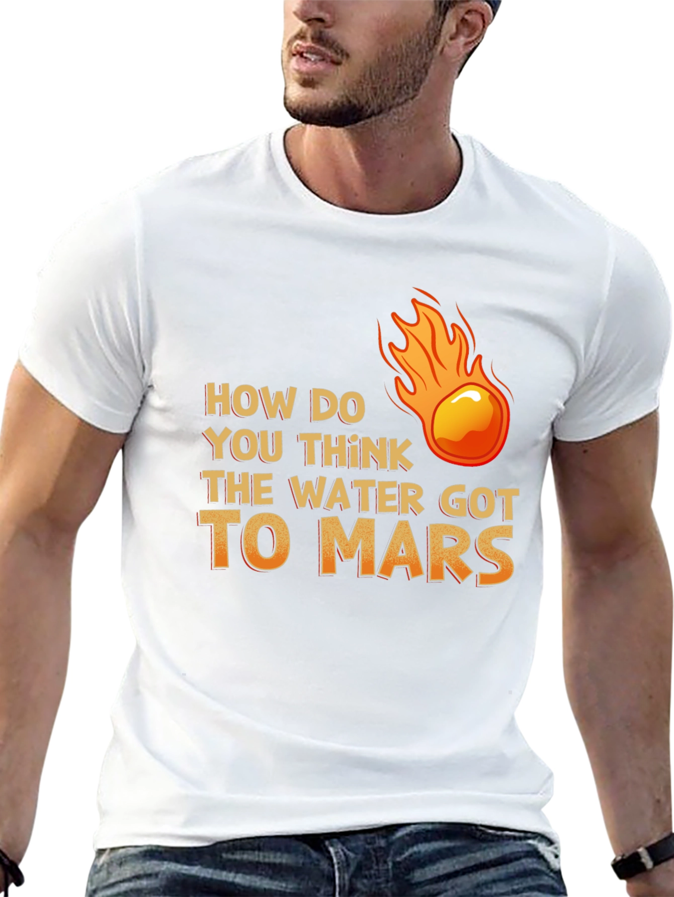 Water on Mars T-Shirt - Meteor Theory