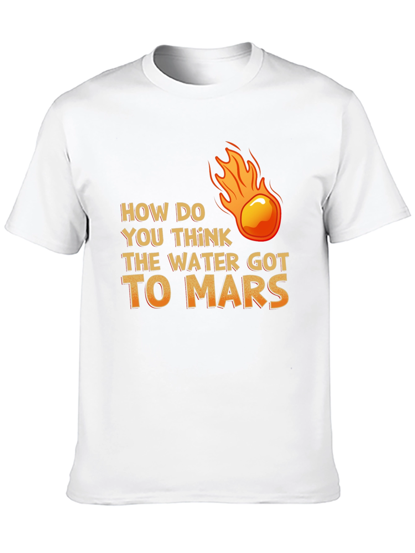 Water on Mars T-Shirt - Meteor Theory