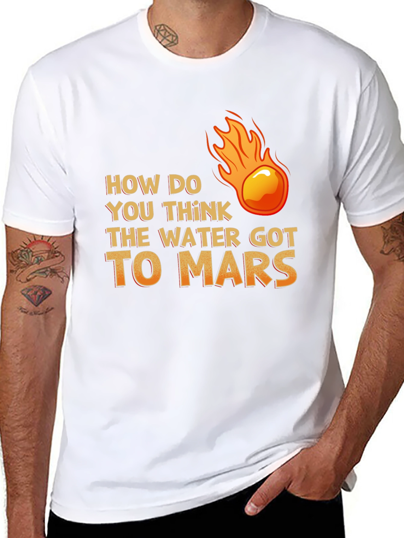 Water on Mars T-Shirt - Meteor Theory
