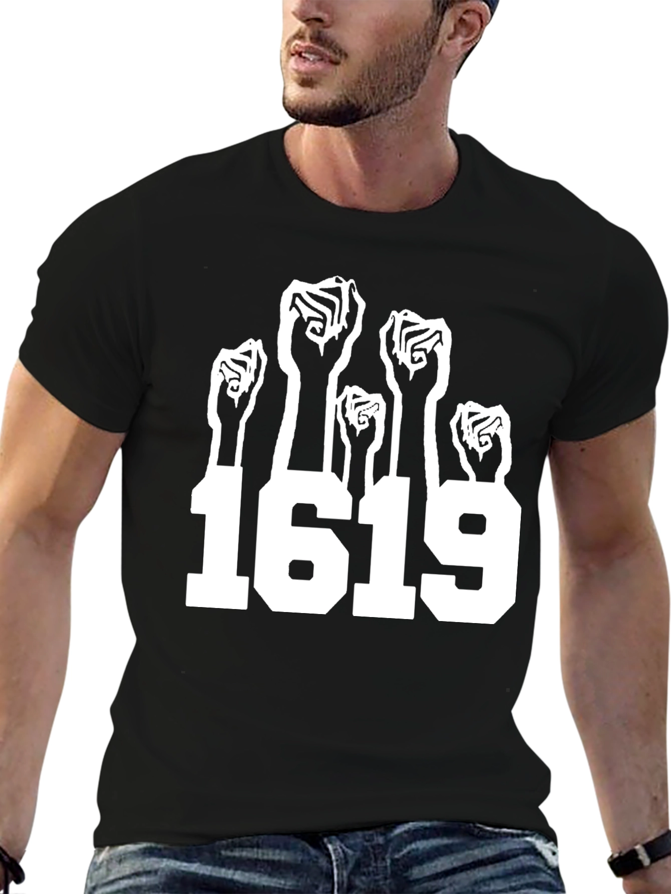 1619 Fist Graphic Tee - Black
