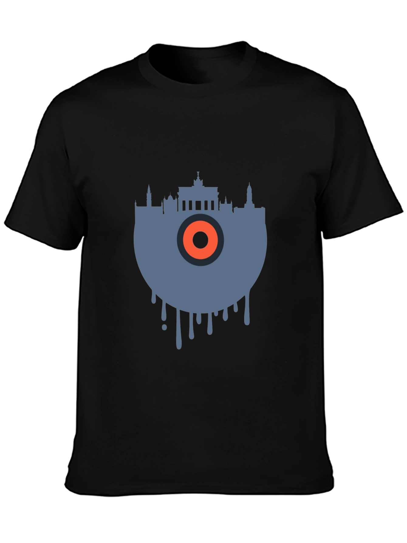 Berlin Skyline Vinyl Graphic Tee - Cool Urban Style