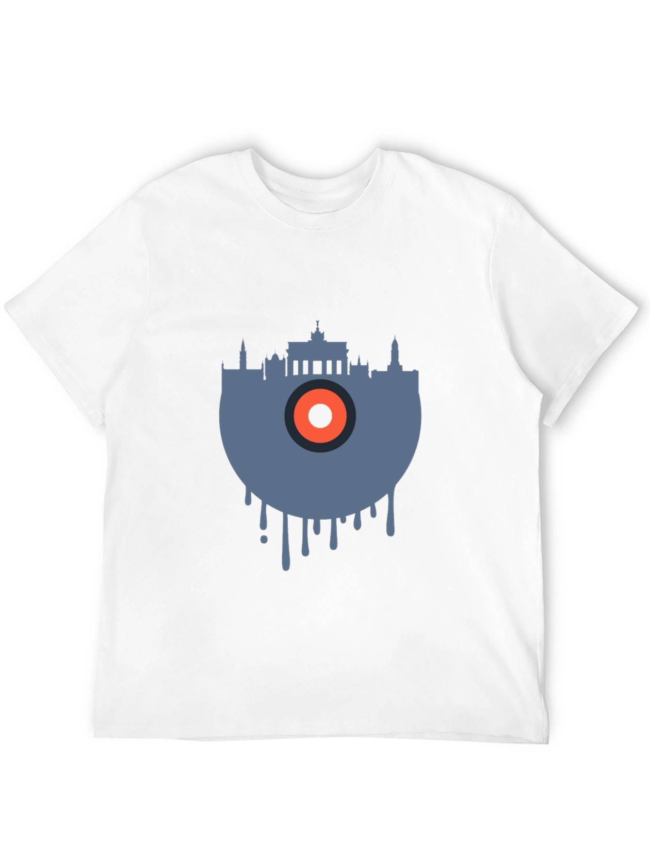 Berlin Skyline Vinyl Graphic Tee - Cool Urban Style