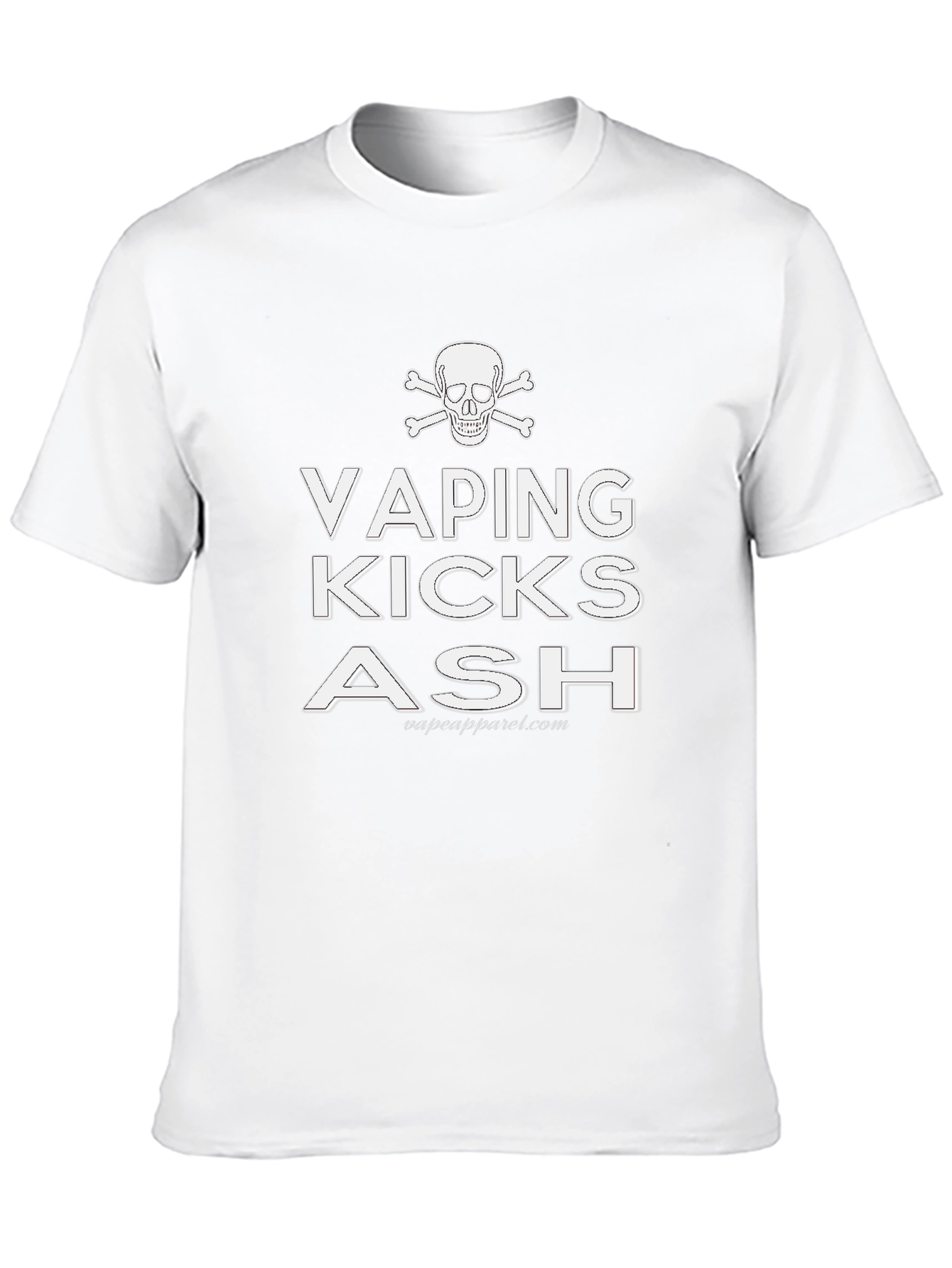 Vaping Kicks Ash T-Shirt - Skull & Crossbones