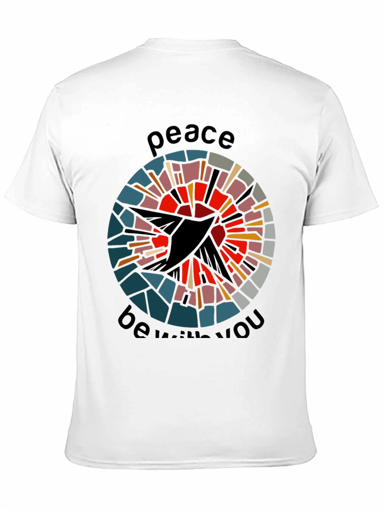 Peace Be With You Graphic Tee - Black