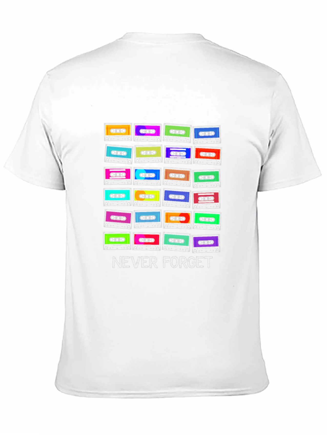 Never Forget Cassette Tape Graphic T-Shirt