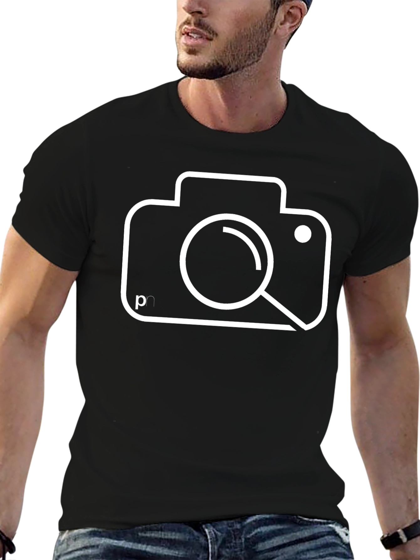 Camera Graphic Black T-Shirt