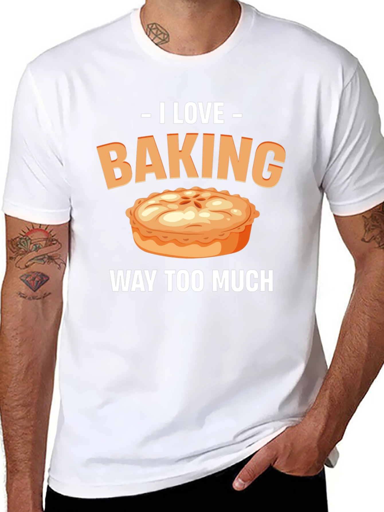 I Love Baking Pie T-Shirt - Funny Baker Tee