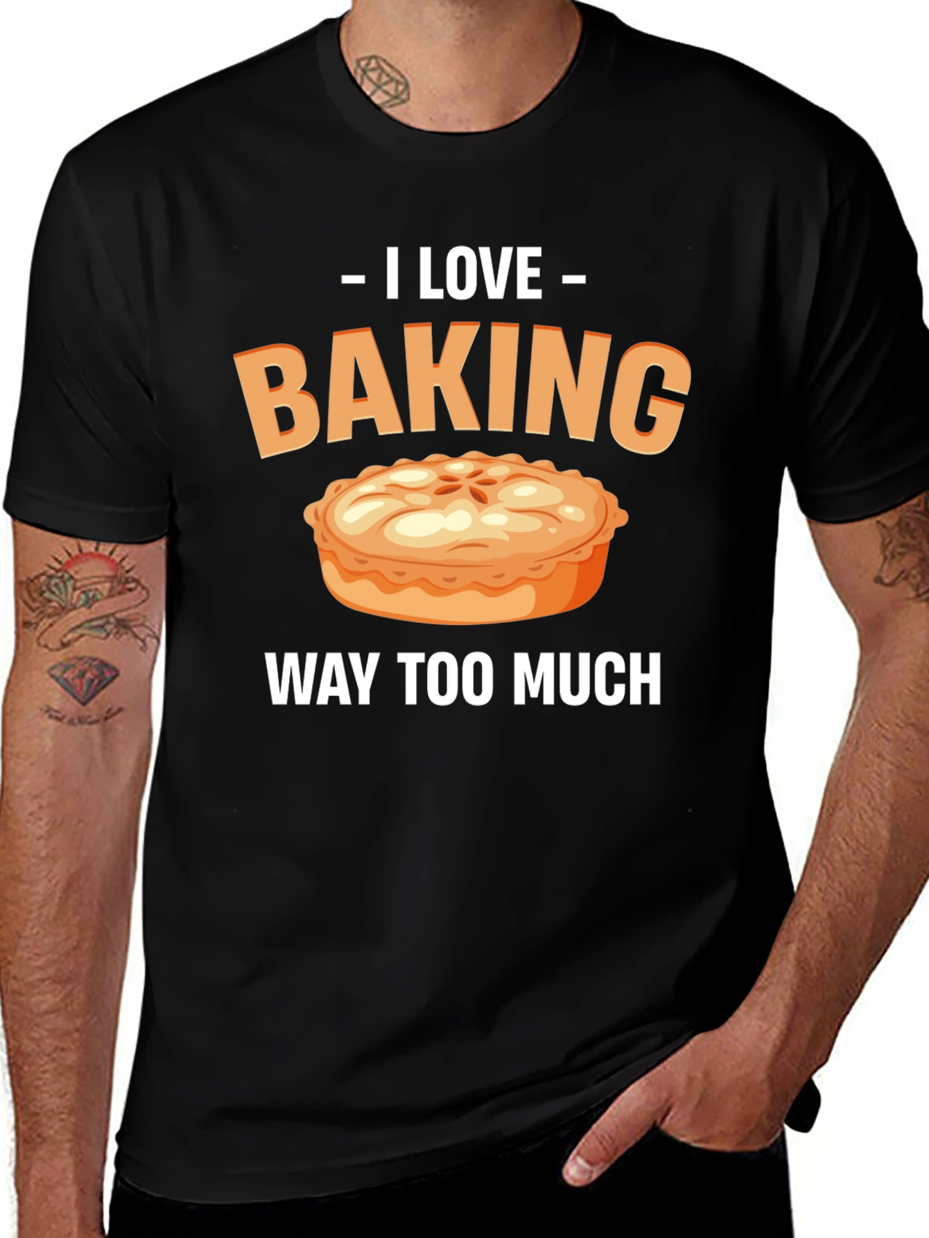 I Love Baking Pie T-Shirt - Funny Baker Tee