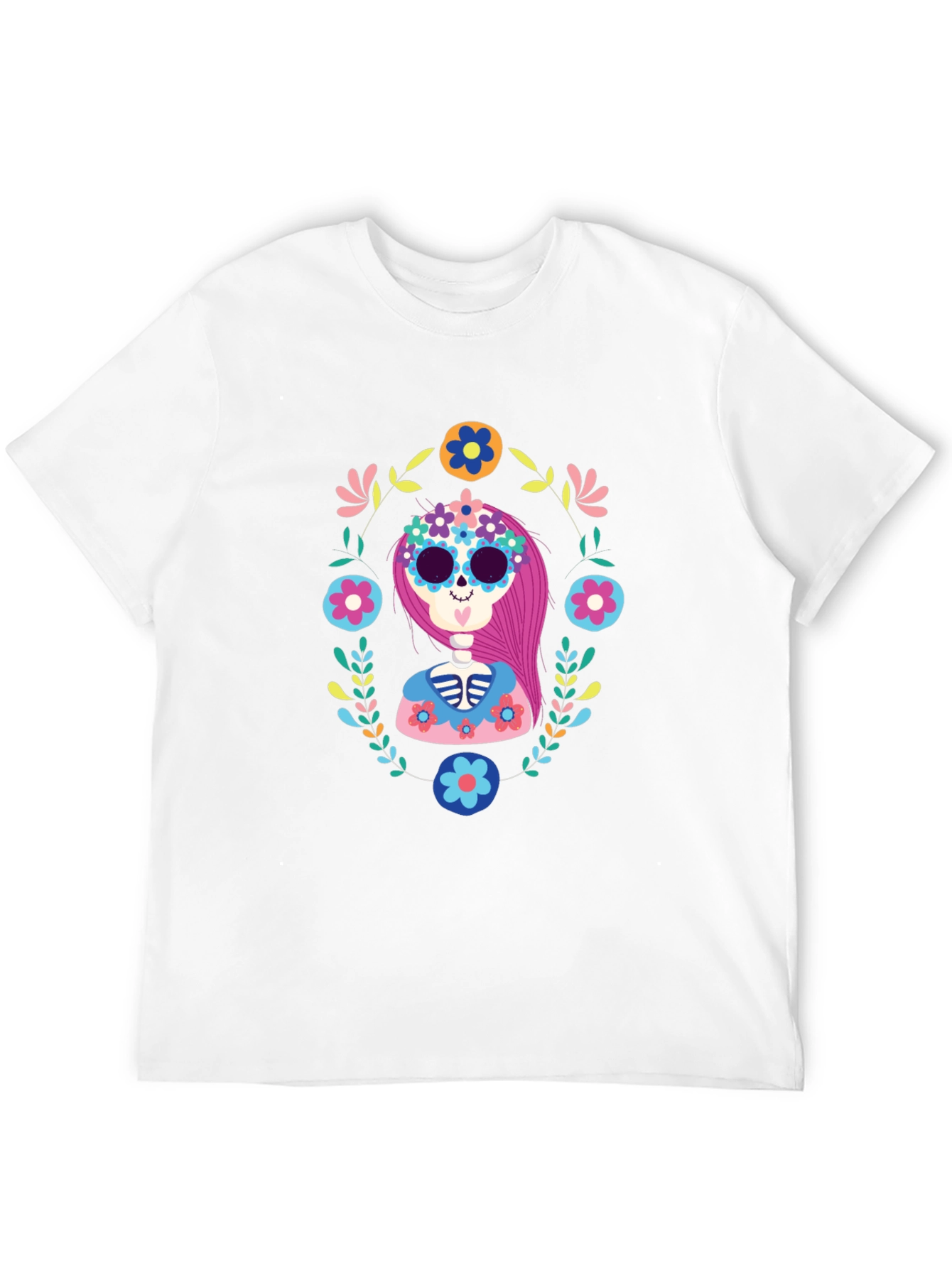 Day of the Dead Sugar Skull Graphic Tee