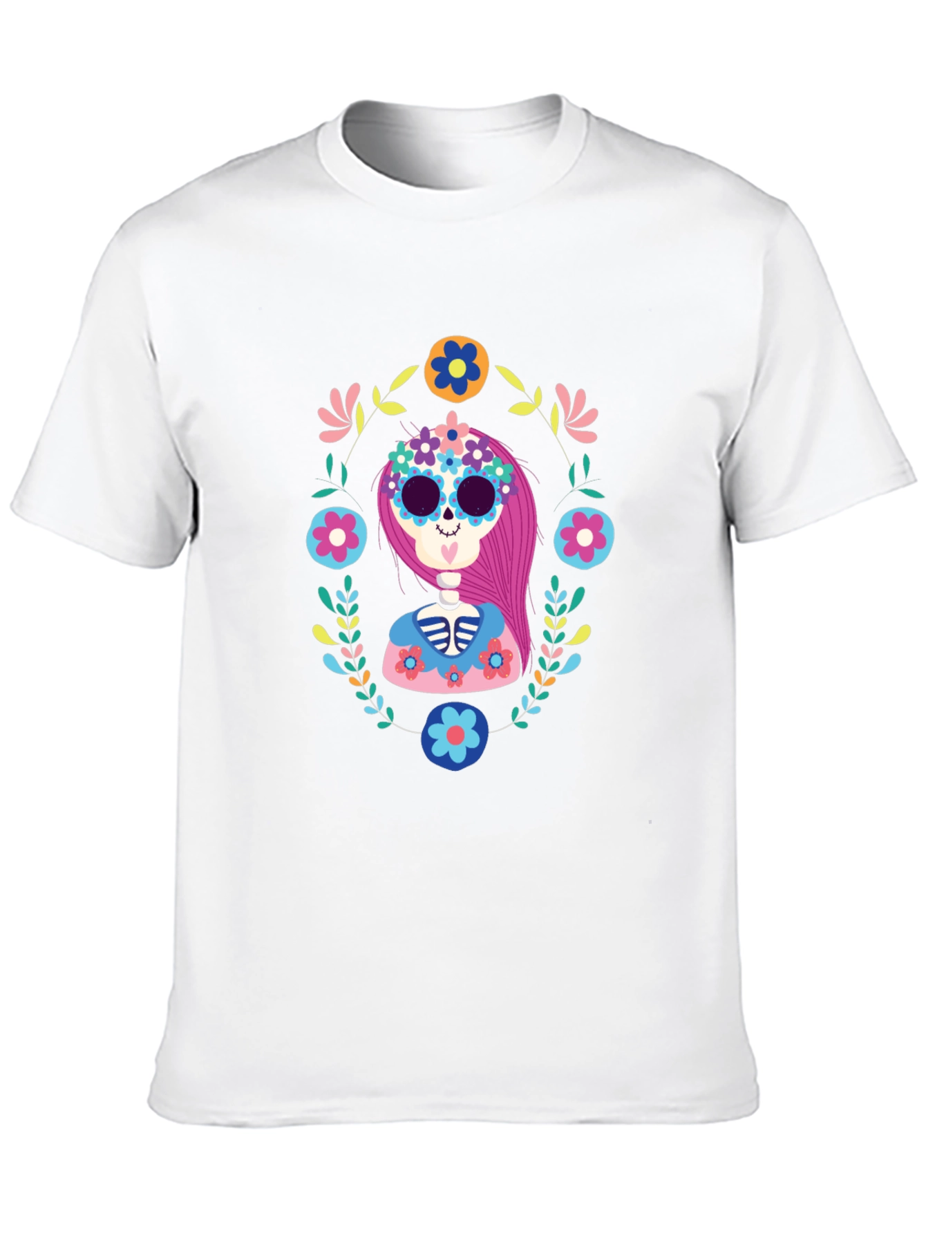 Day of the Dead Sugar Skull Graphic Tee
