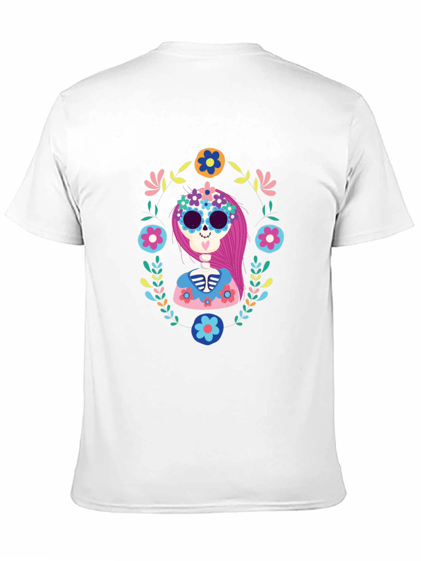 Day of the Dead Sugar Skull Graphic Tee
