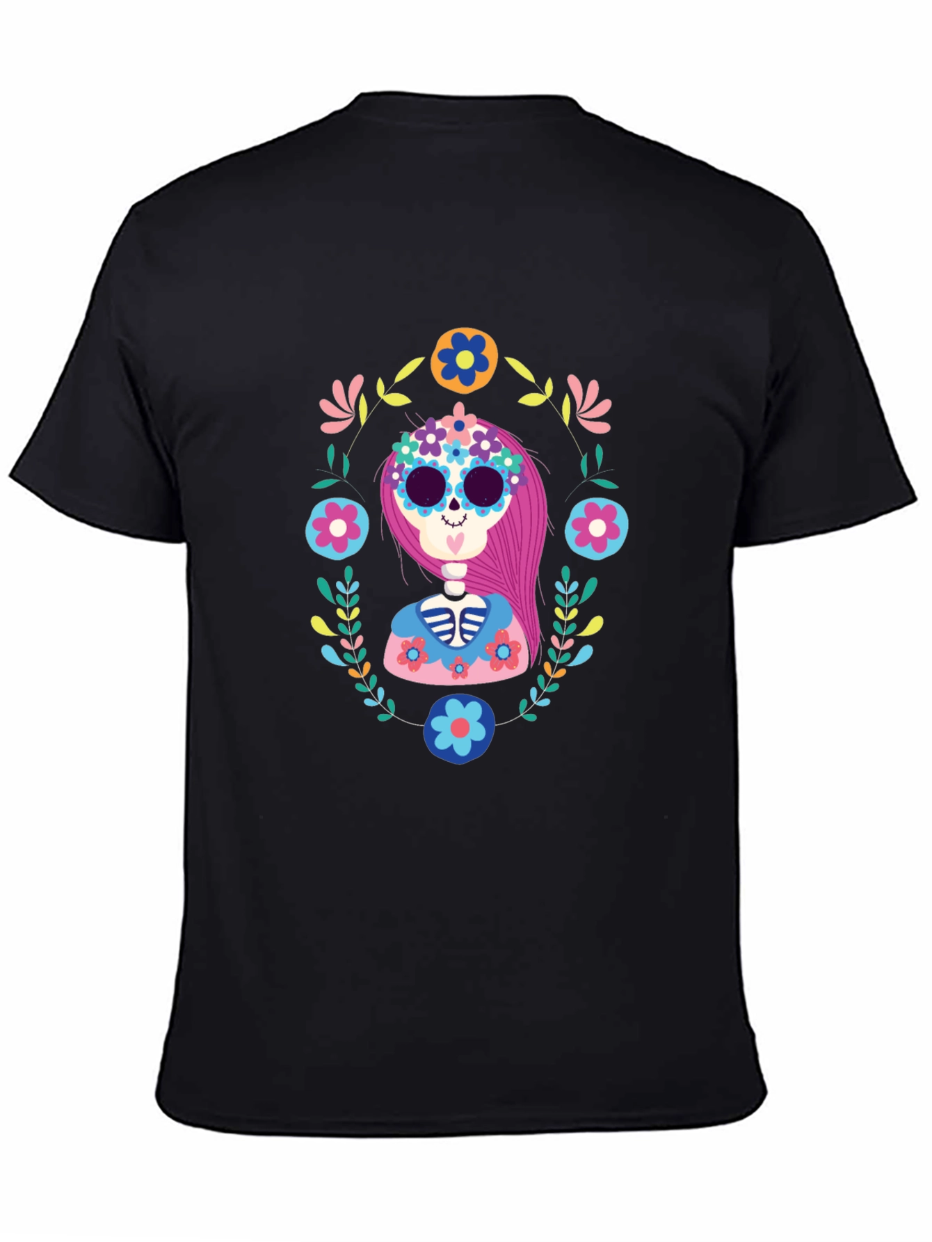 Day of the Dead Sugar Skull Graphic Tee