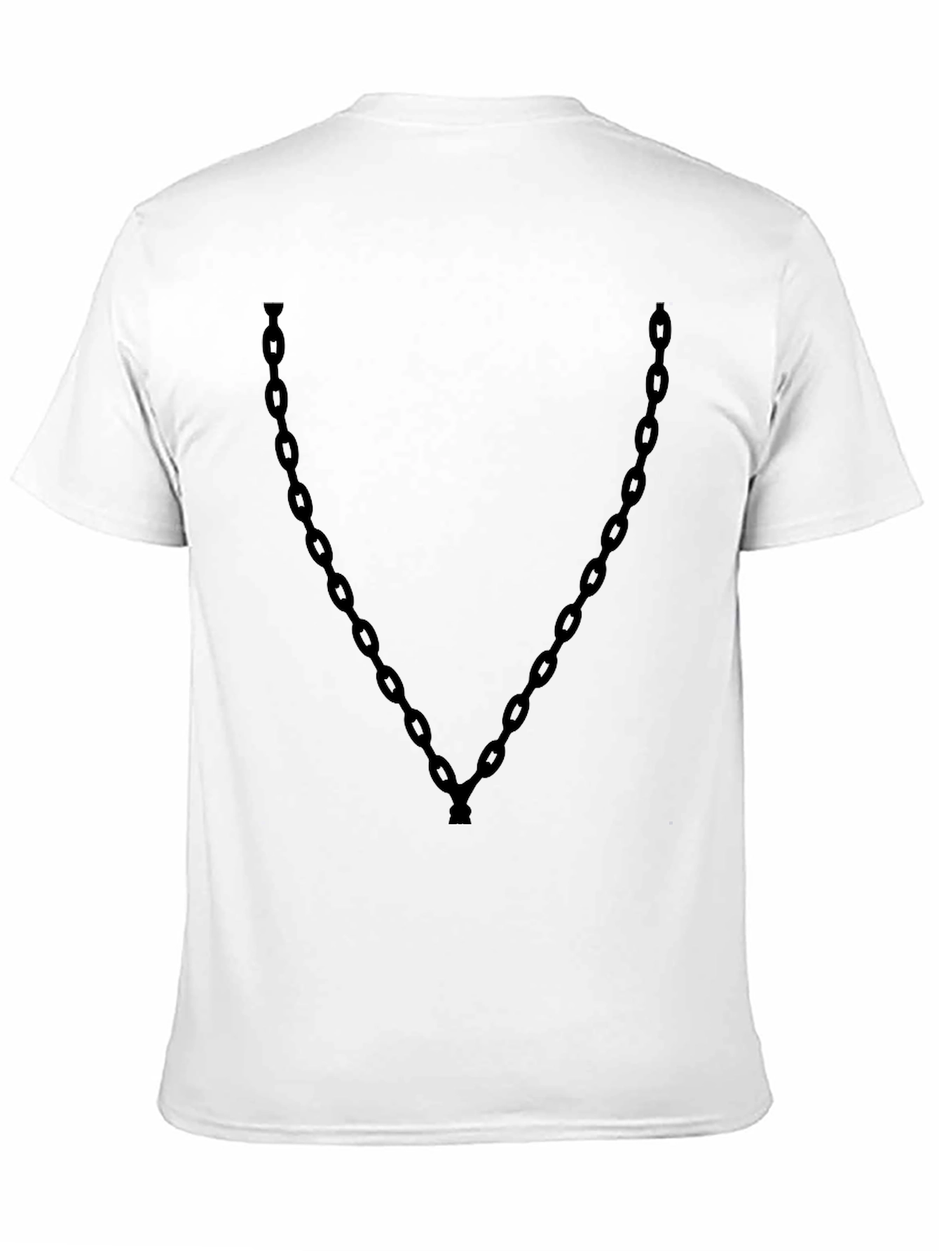 Mens Black Chain Graphic Tee