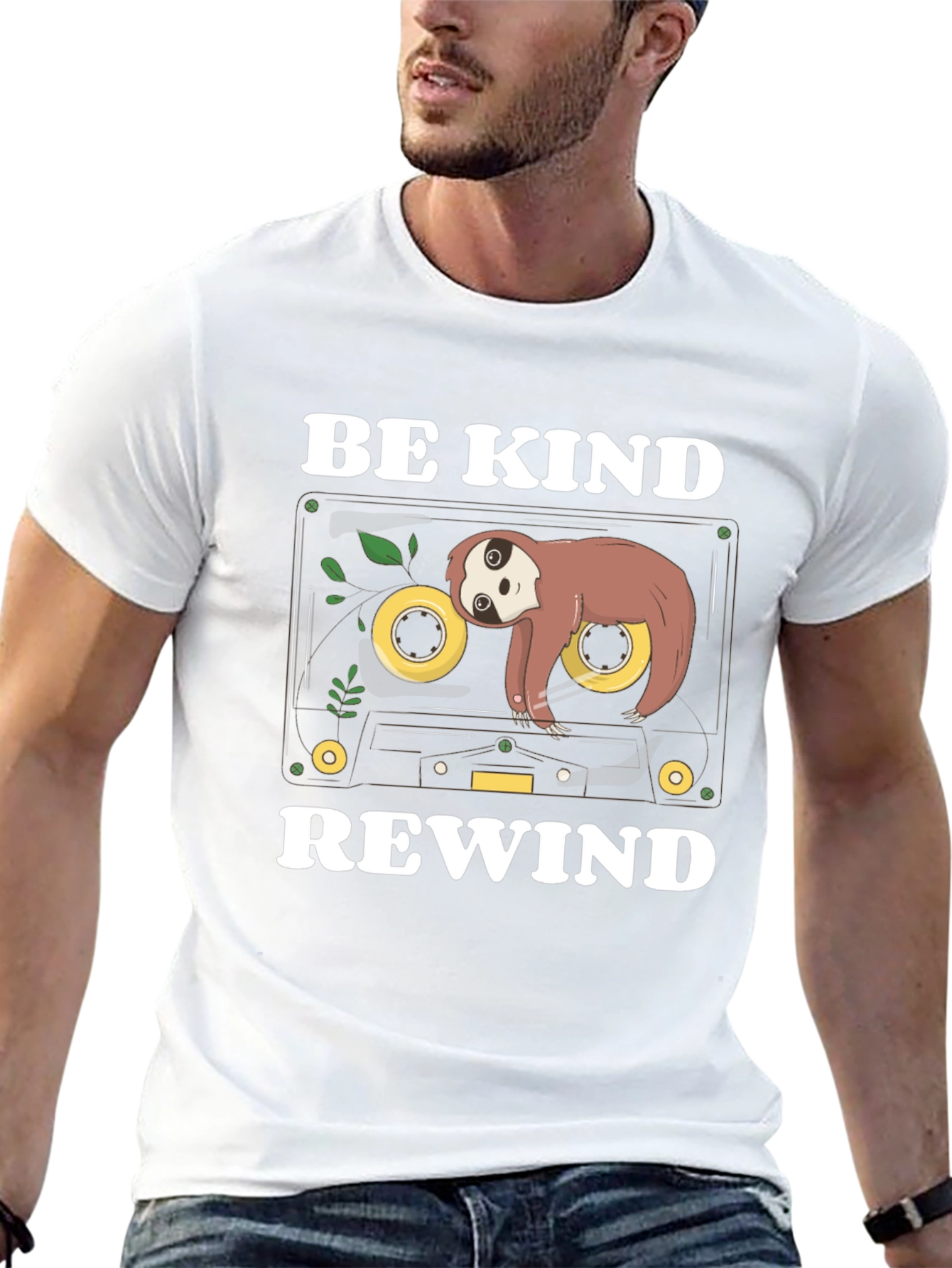 Be Kind Rewind Sloth Cassette T-Shirt