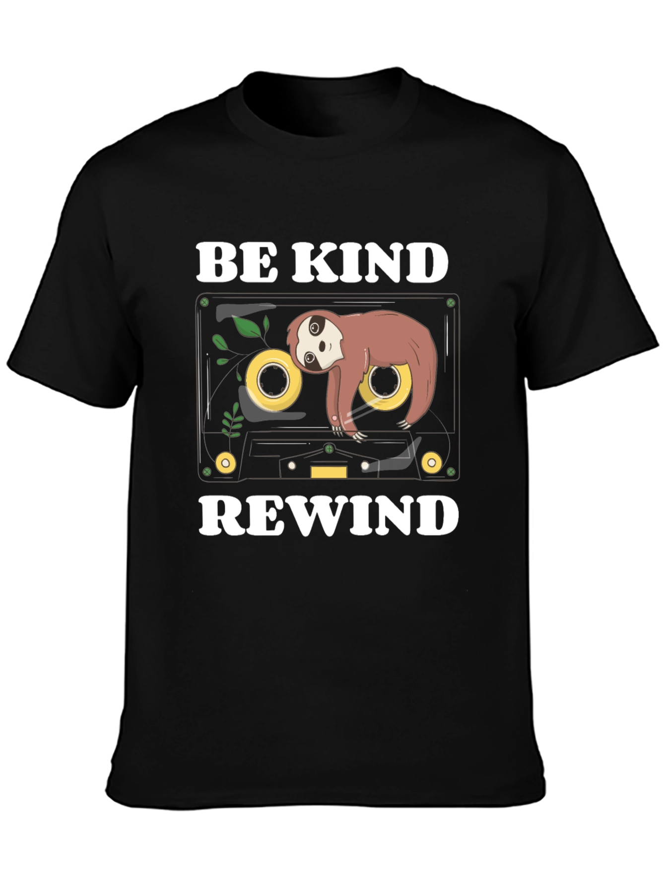 Be Kind Rewind Sloth Cassette T-Shirt