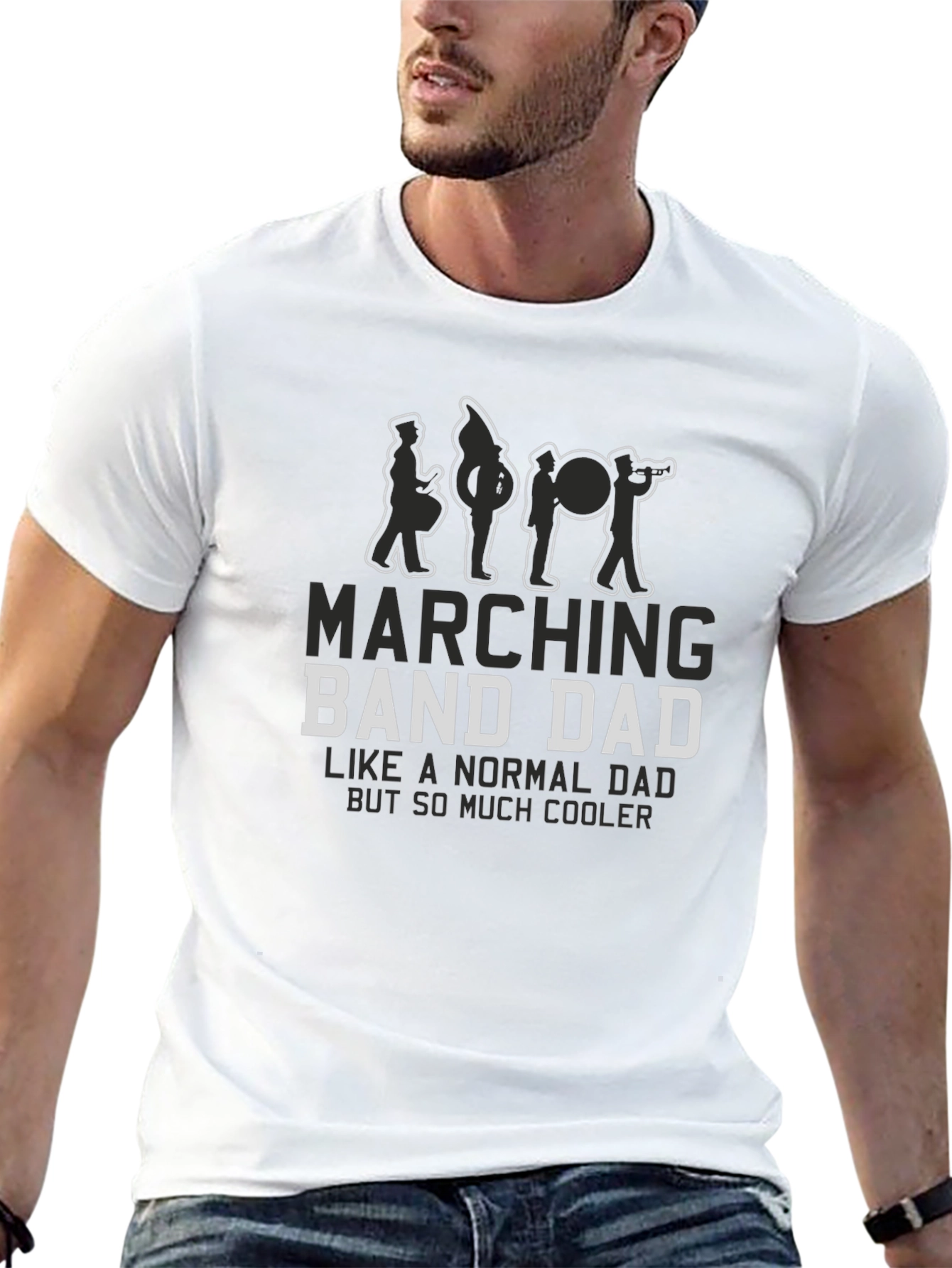 Marching Band Dad T-Shirt - Cool Dad Tee