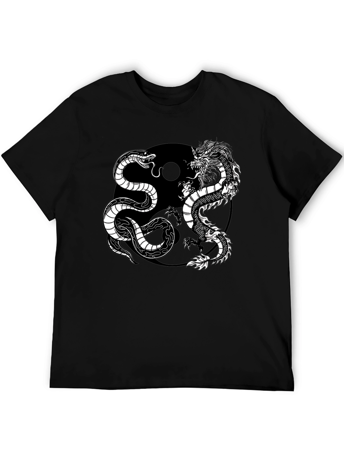 Yin Yang Dragon Snake T-Shirt - Balance & Harmony