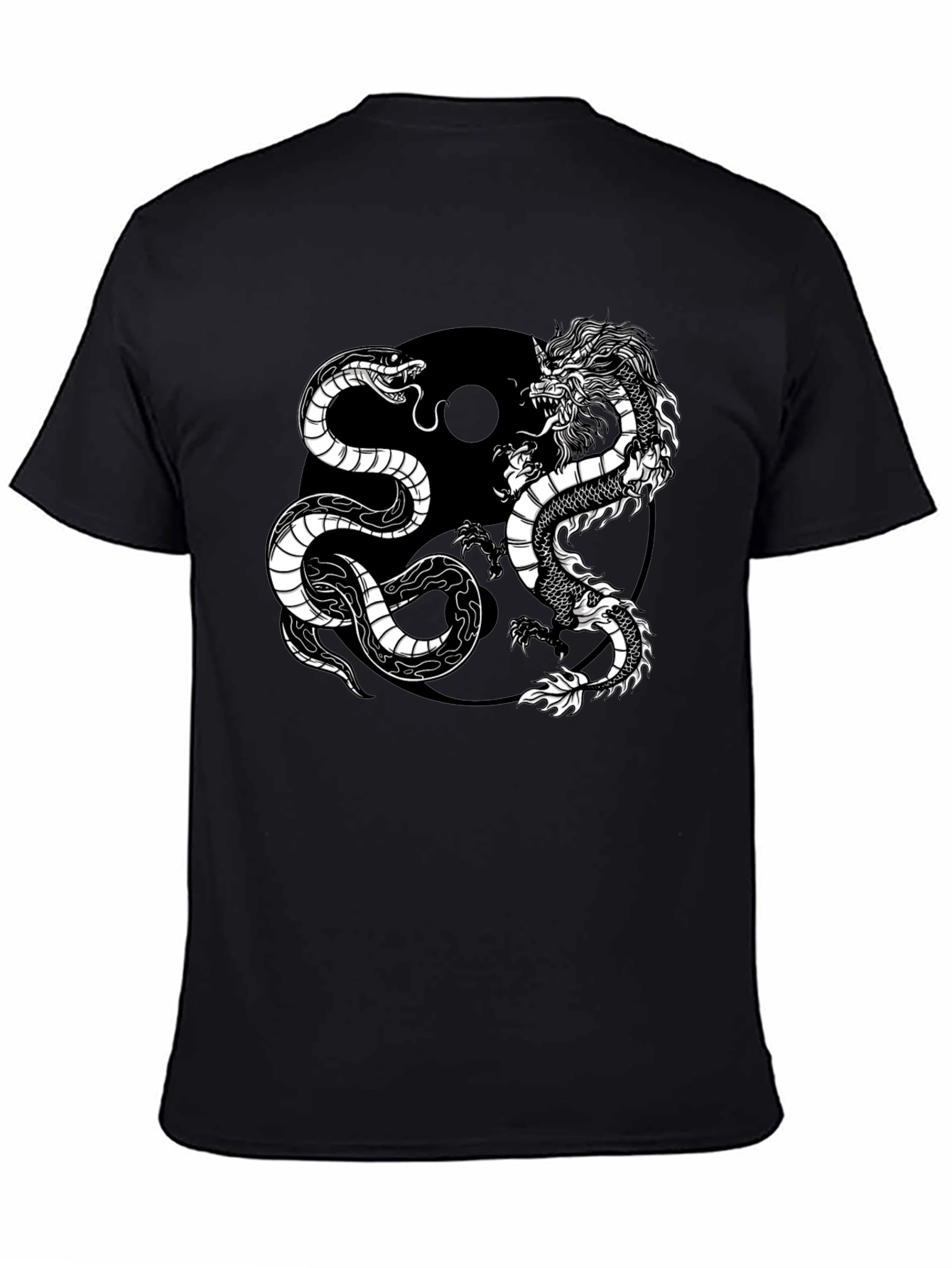 Yin Yang Dragon Snake T-Shirt - Balance & Harmony