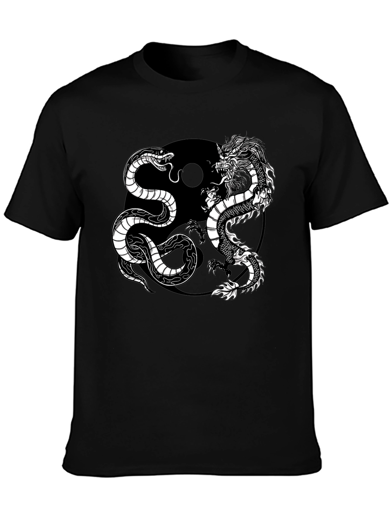 Yin Yang Dragon Snake T-Shirt - Balance & Harmony