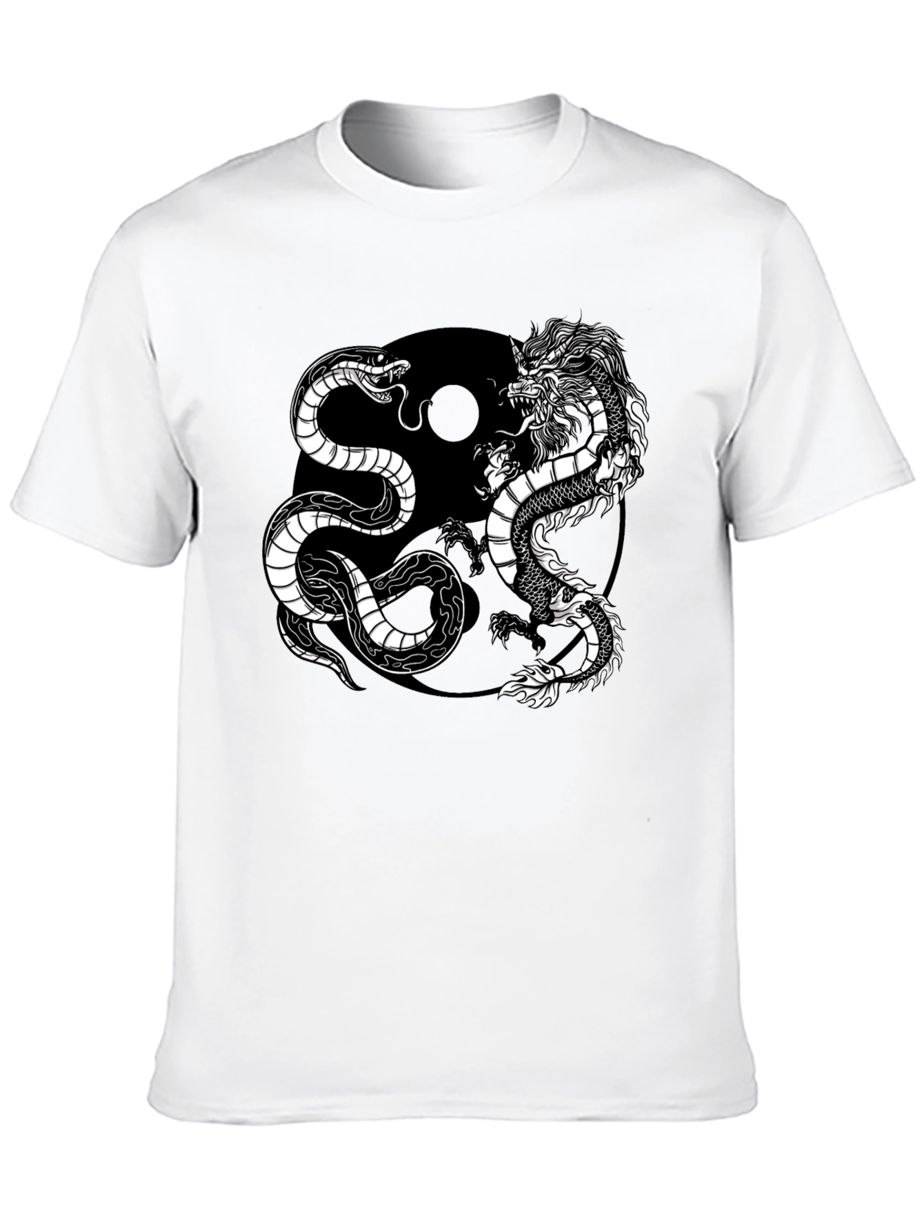 Yin Yang Dragon Snake T-Shirt - Balance & Harmony