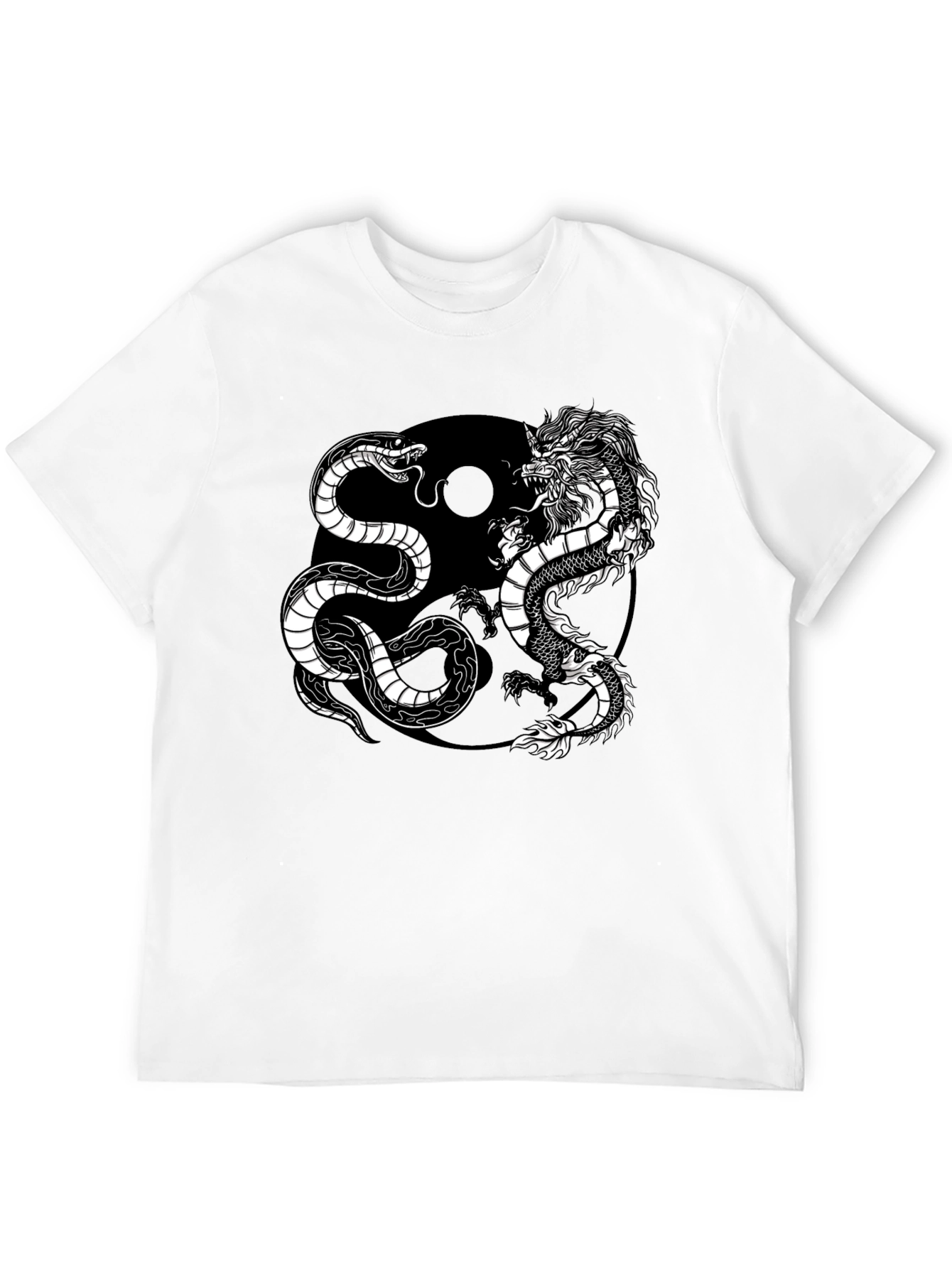 Yin Yang Dragon Snake T-Shirt - Balance & Harmony