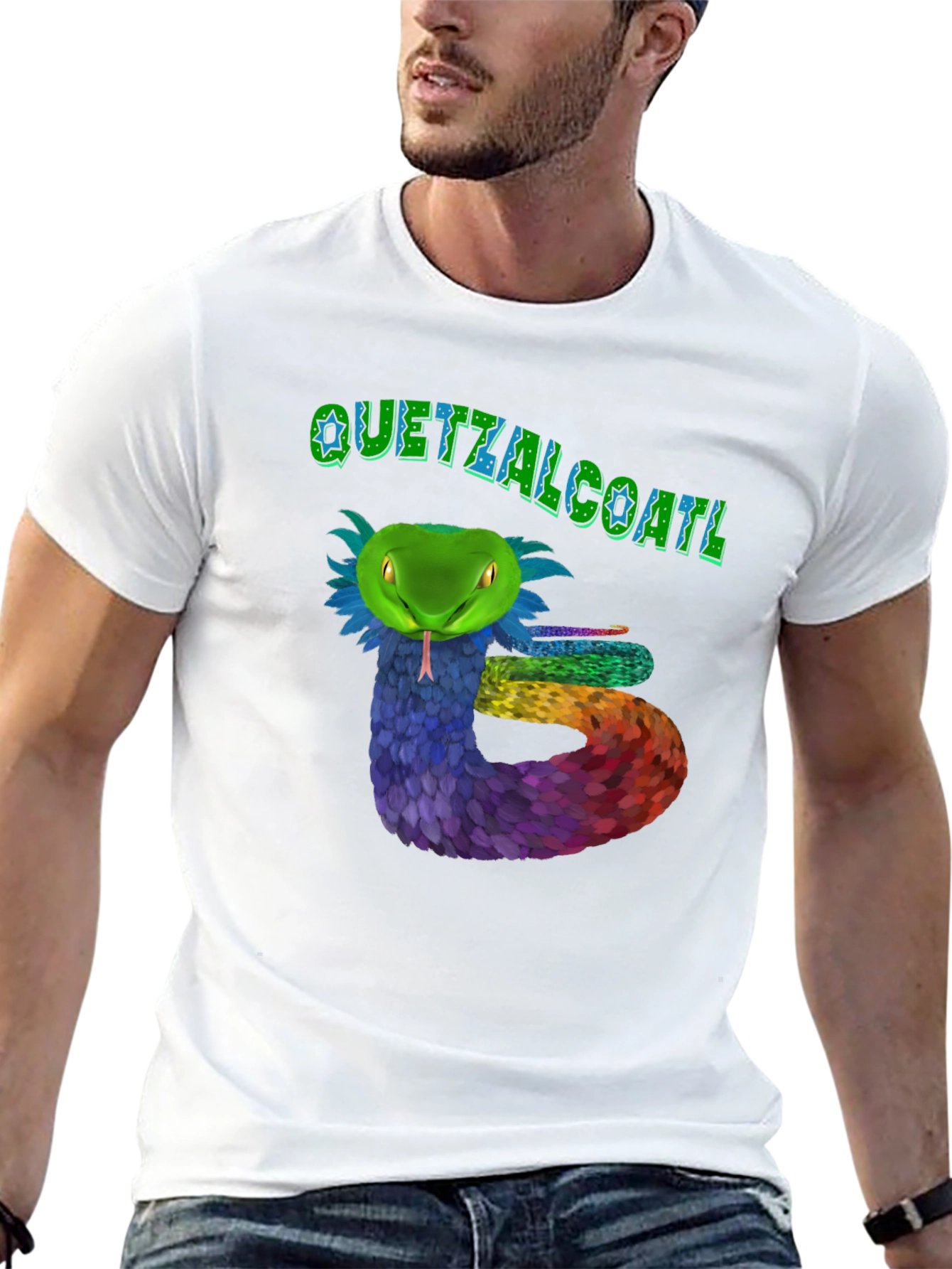 Quetzalcoatl Snake Graphic T-Shirt