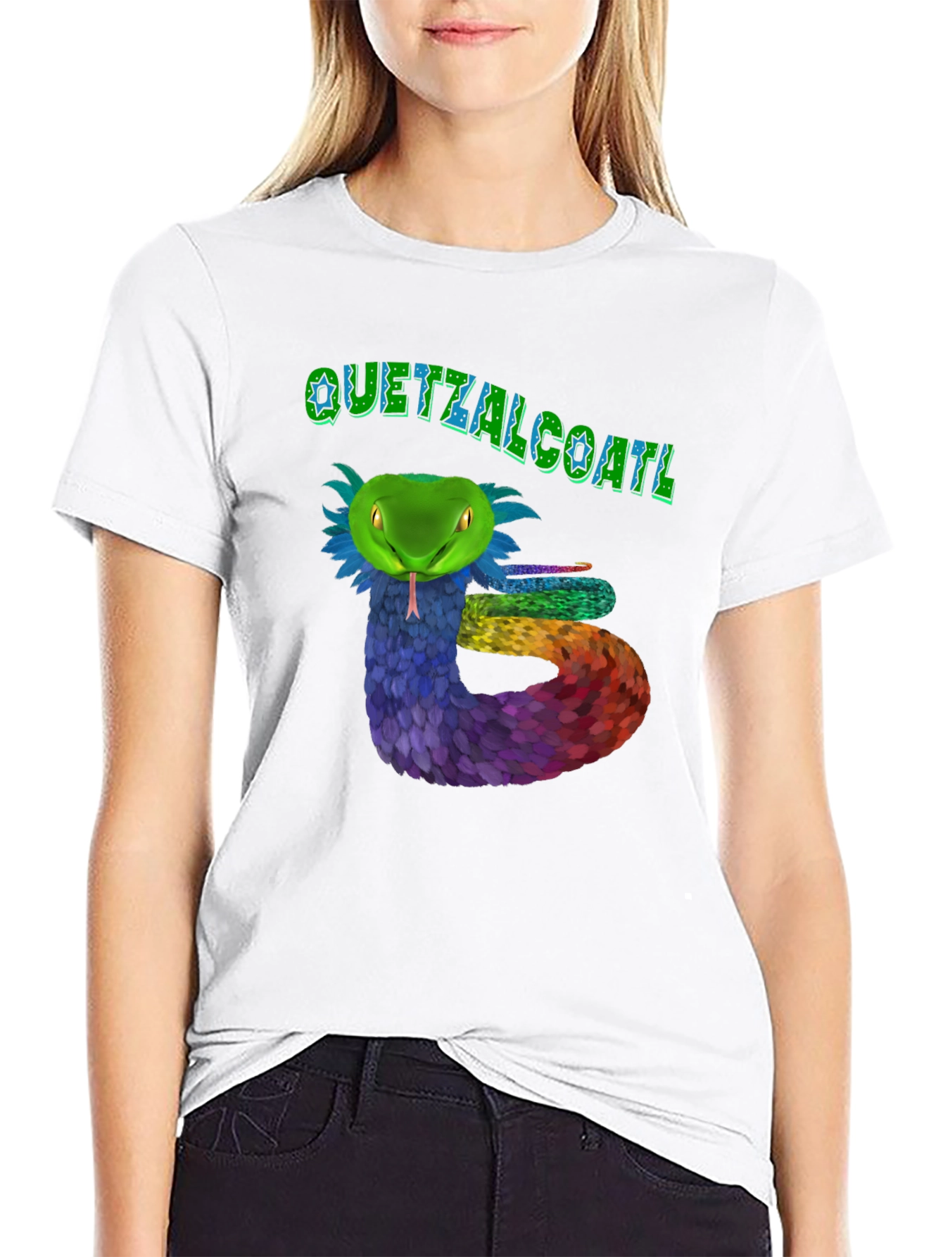 Quetzalcoatl Snake Graphic T-Shirt