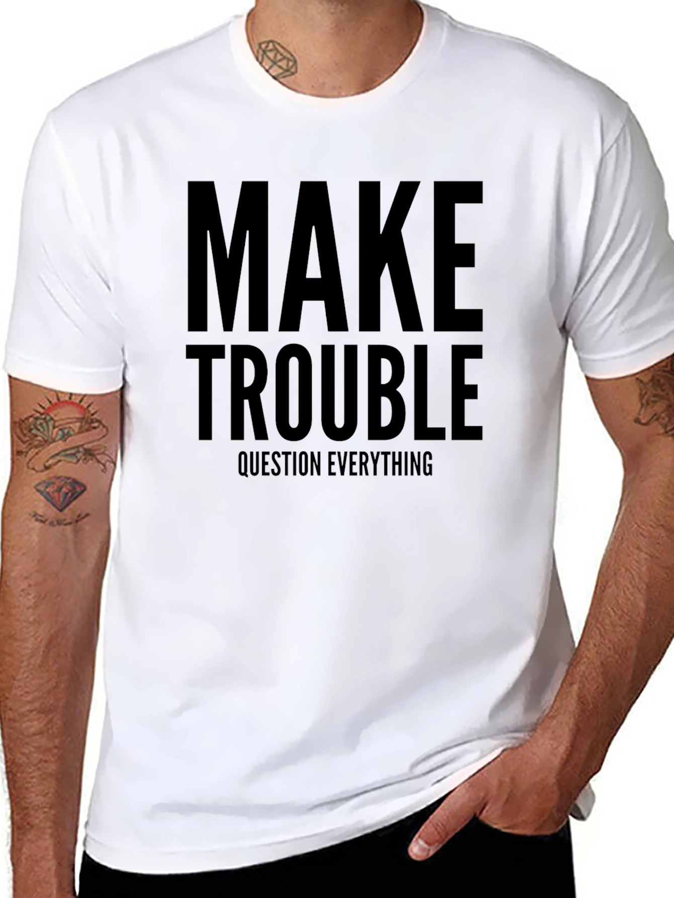 Make Trouble Graphic T-Shirt