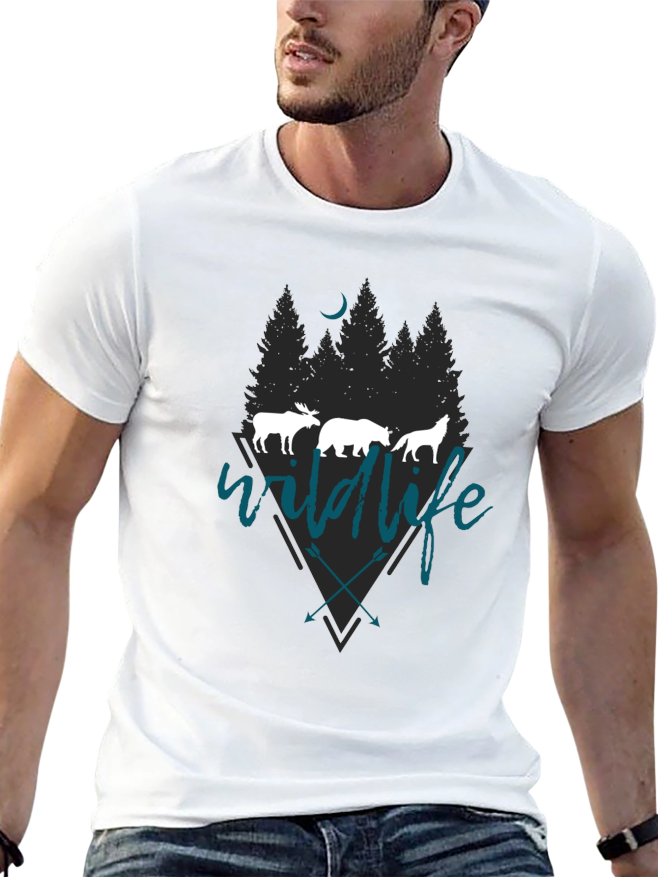 Wildlife Graphic Tee - Nature Inspired Design
