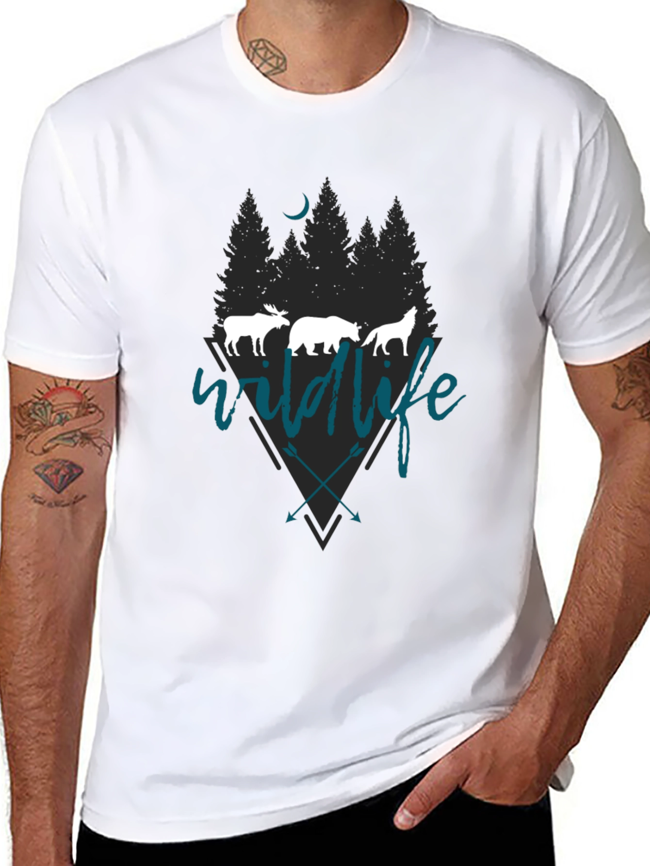 Wildlife Graphic Tee - Nature Inspired Design