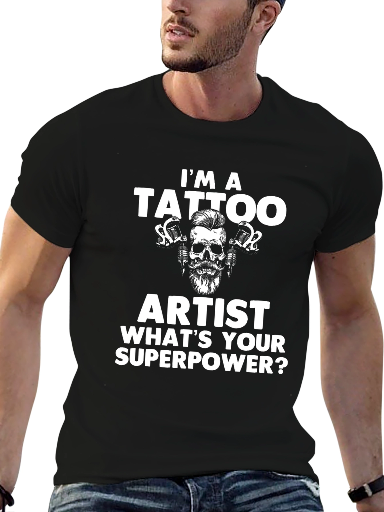 Tattoo Artist Superpower Tee - Funny Tattoo Apparel