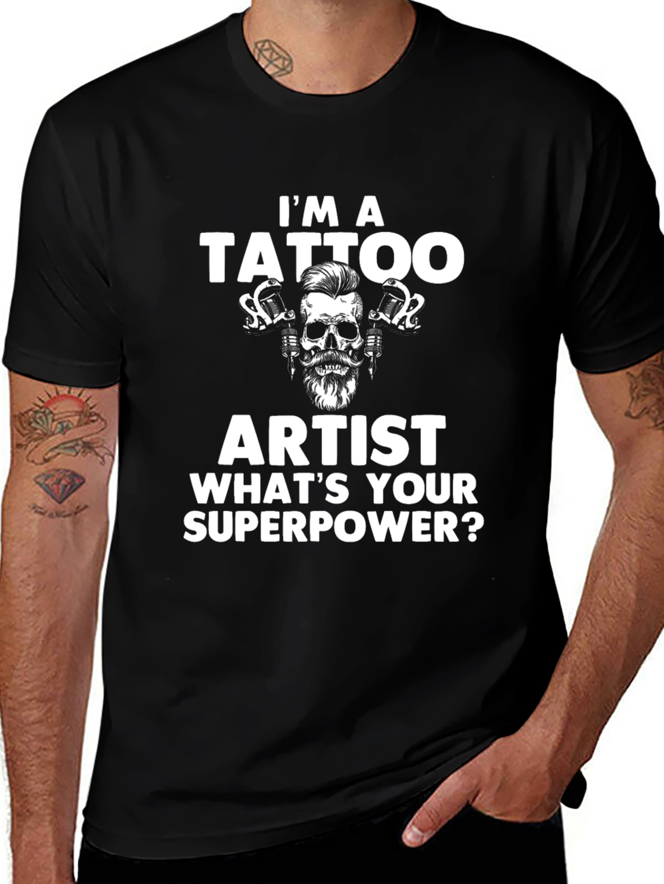 Tattoo Artist Superpower Tee - Funny Tattoo Apparel