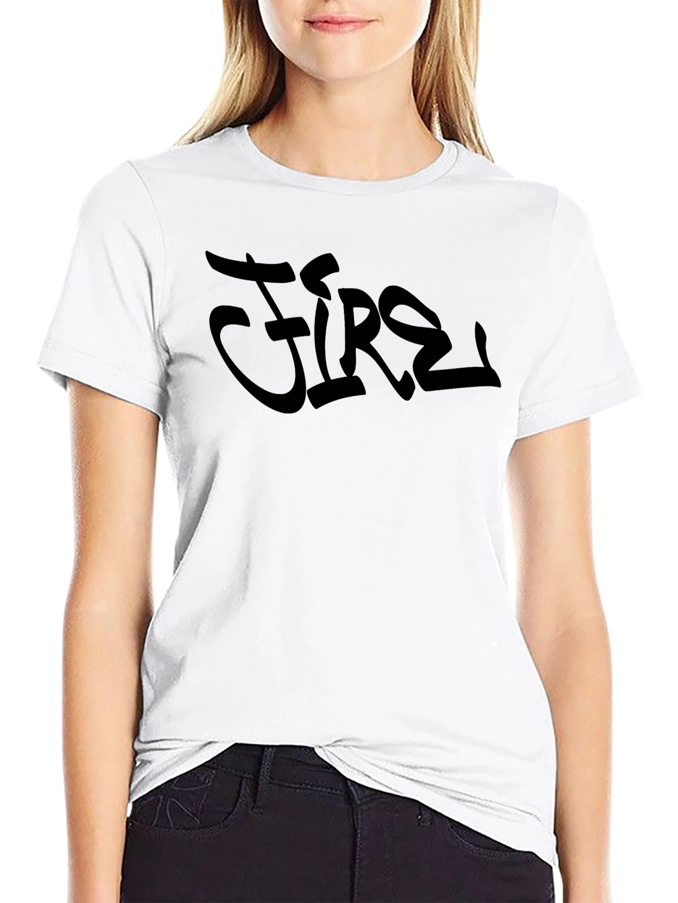 Cool Fire Graphic Black T-Shirt