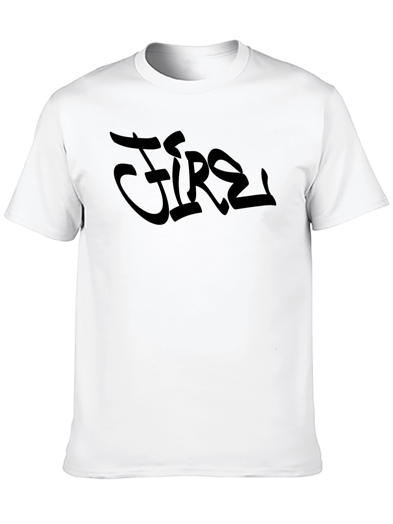 Cool Fire Graphic Black T-Shirt