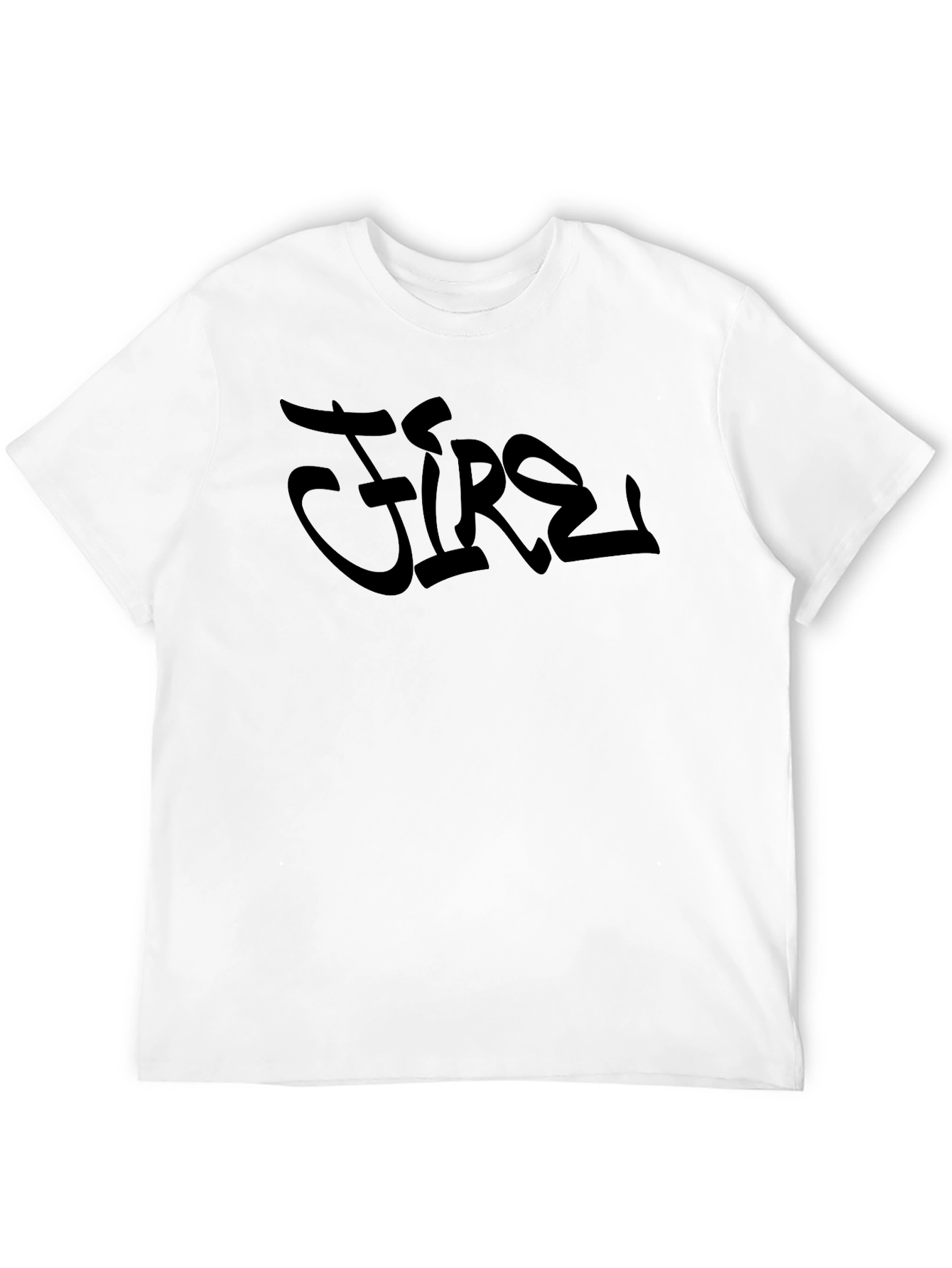 Cool Fire Graphic Black T-Shirt