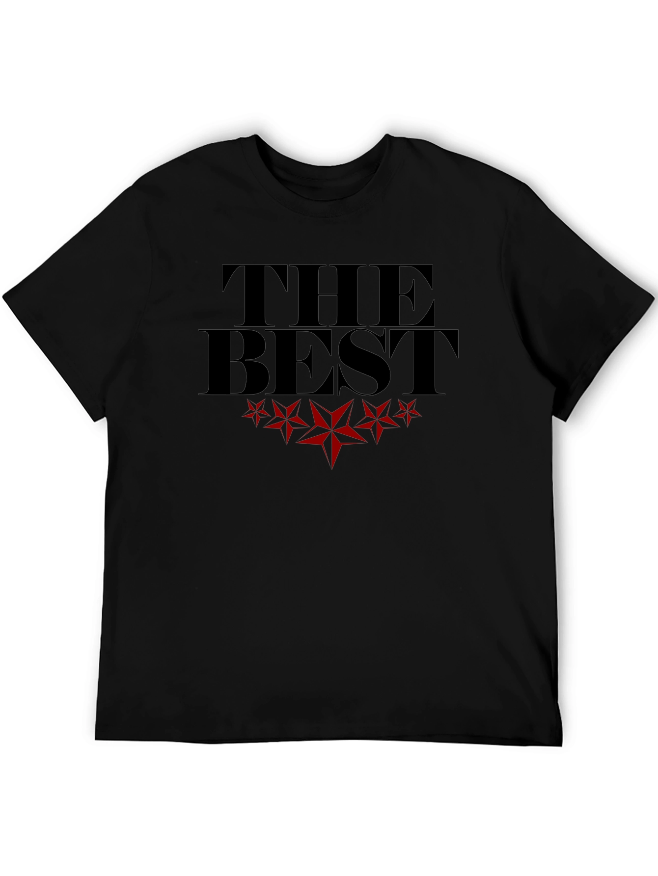 The Best Graphic T-Shirt - Black Crew Neck Tee