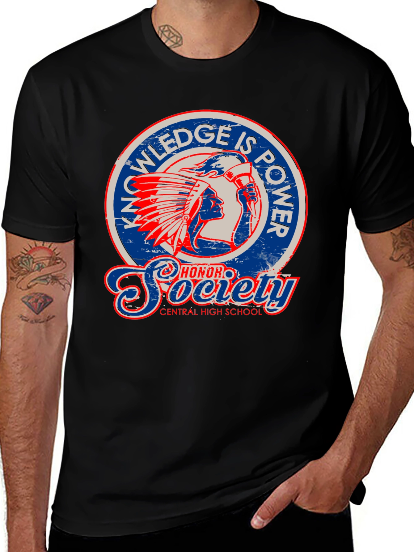 Knowledge is Power Society Graphic T-Shirt