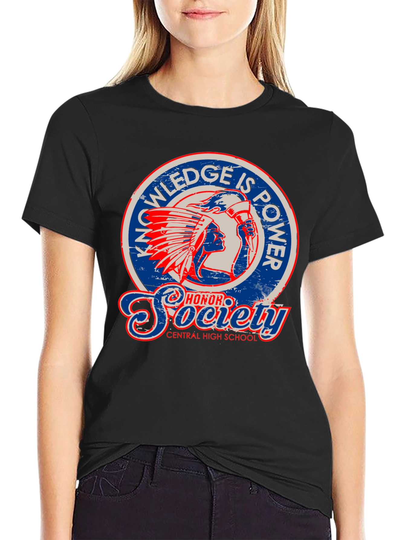 Knowledge is Power Society Graphic T-Shirt